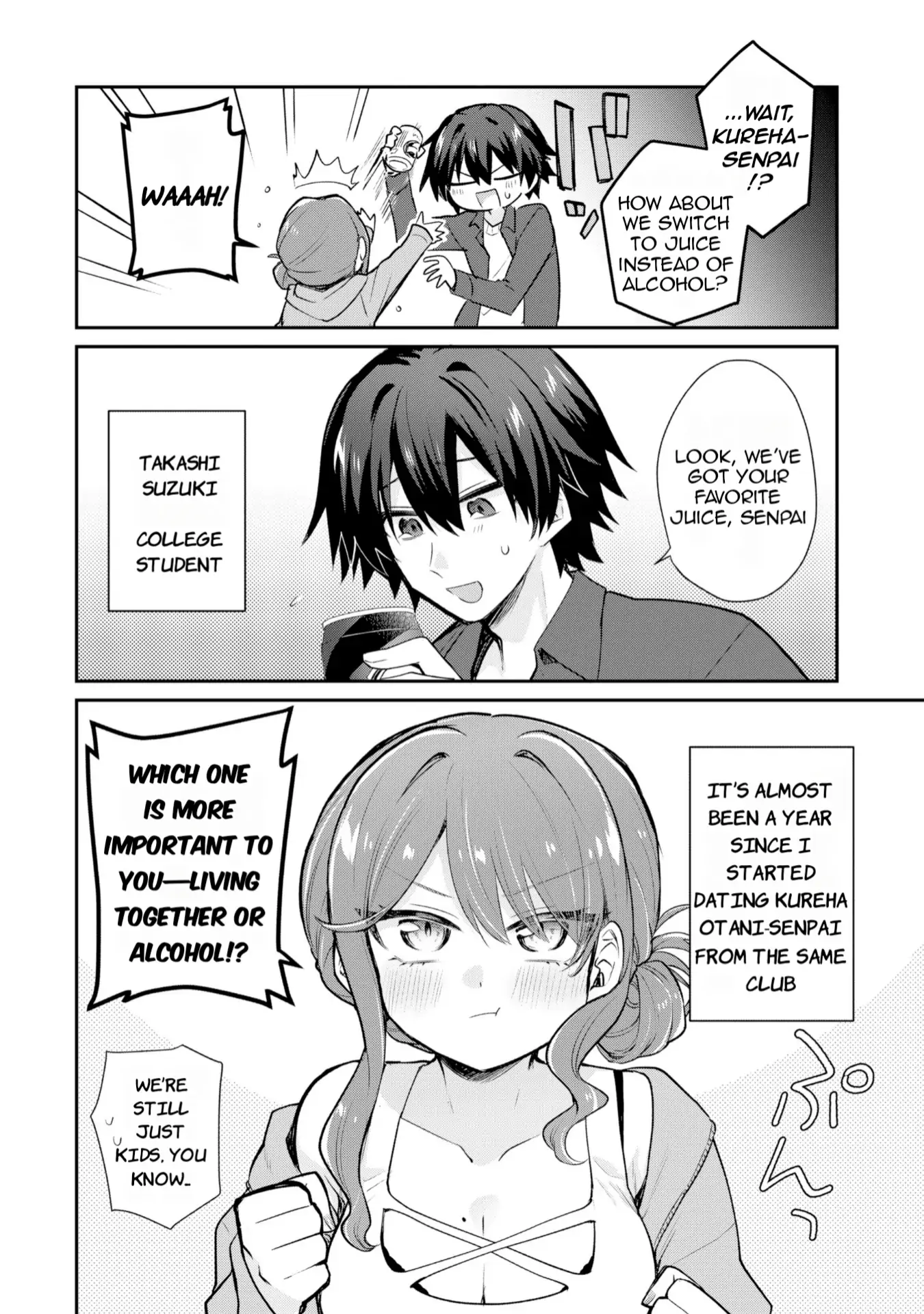 Sweet Cohabitation Romcom With My Senior Girlfriend and Alcohol Starts At Twenty Chapter 1 page 5 - 