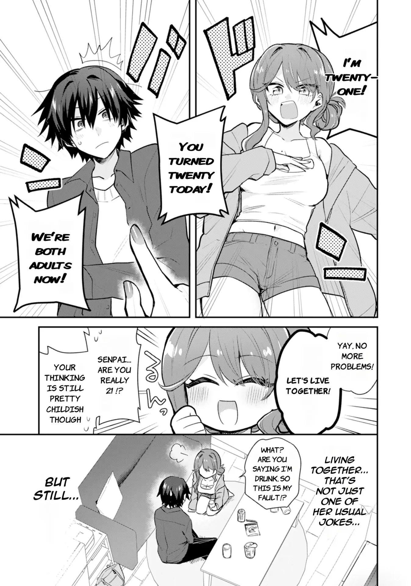 Sweet Cohabitation Romcom With My Senior Girlfriend and Alcohol Starts At Twenty Chapter 1 page 6 - 