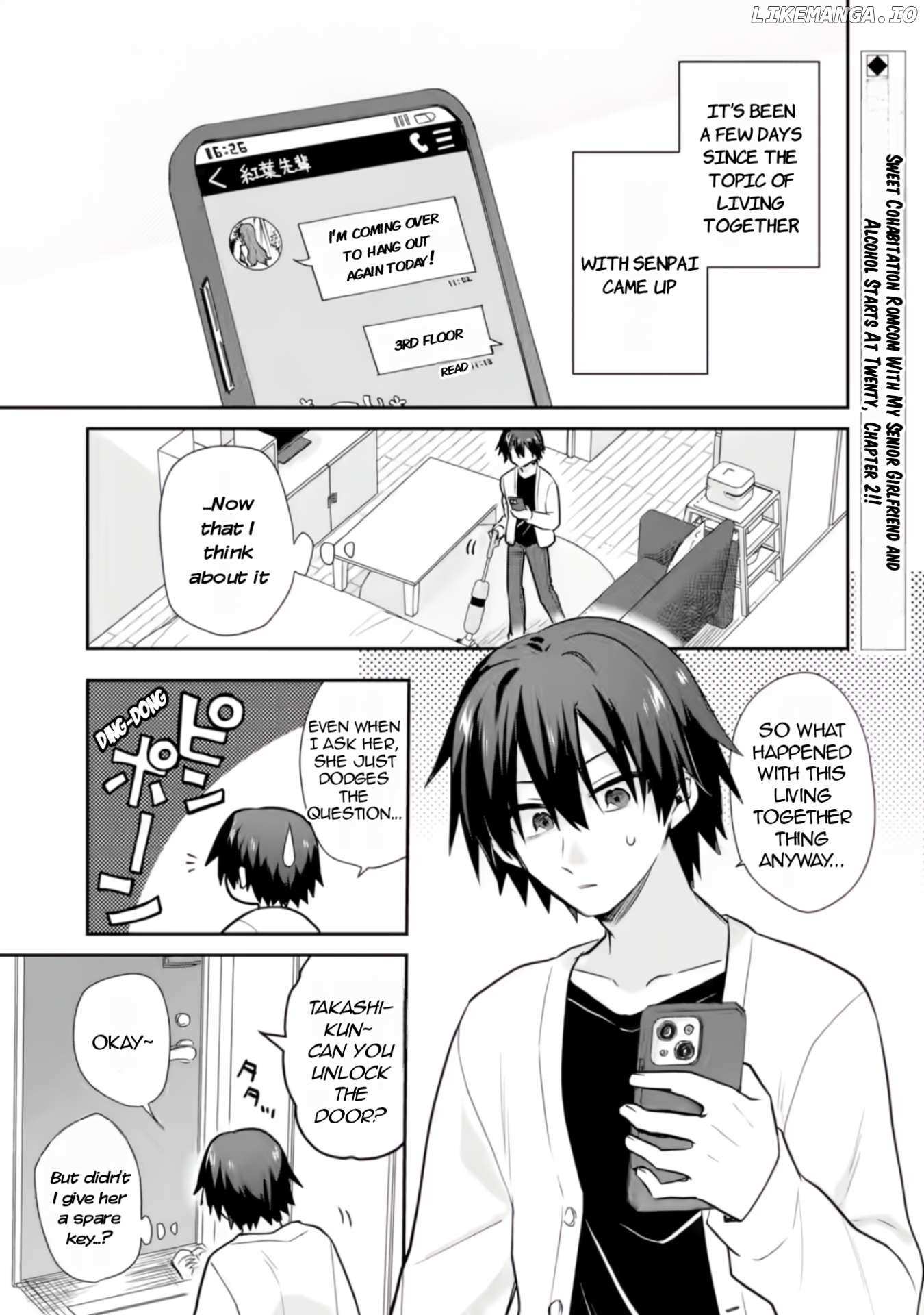 Sweet Cohabitation Romcom With My Senior Girlfriend and Alcohol Starts At Twenty Chapter 2 page 3 - 