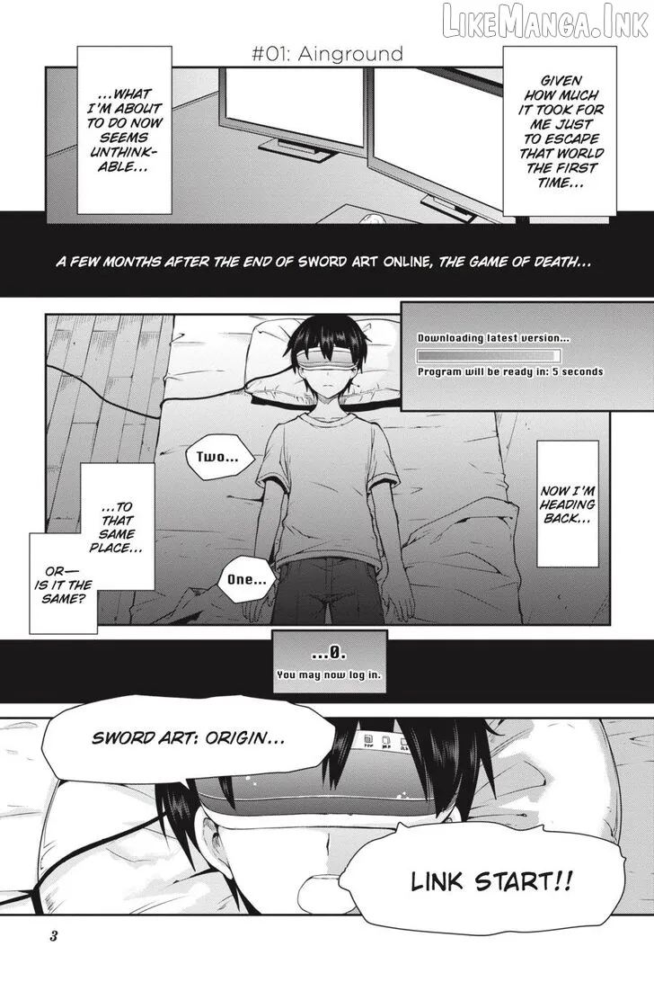 Sword Art Online: Hollow Realization Chapter 1 page 4 - 