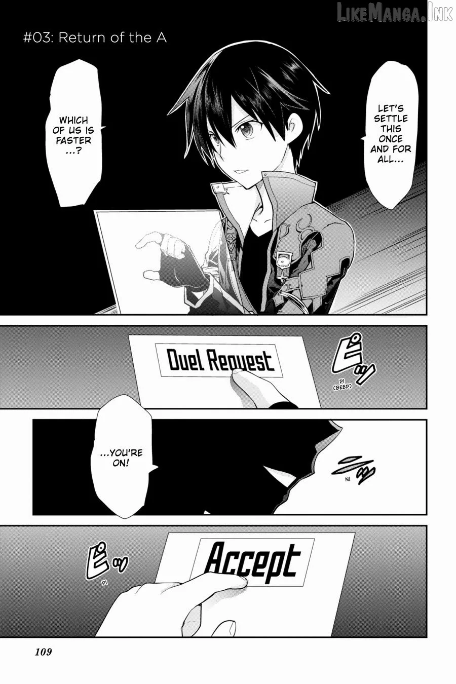 Sword Art Online: Hollow Realization Chapter 3 page 1 - 