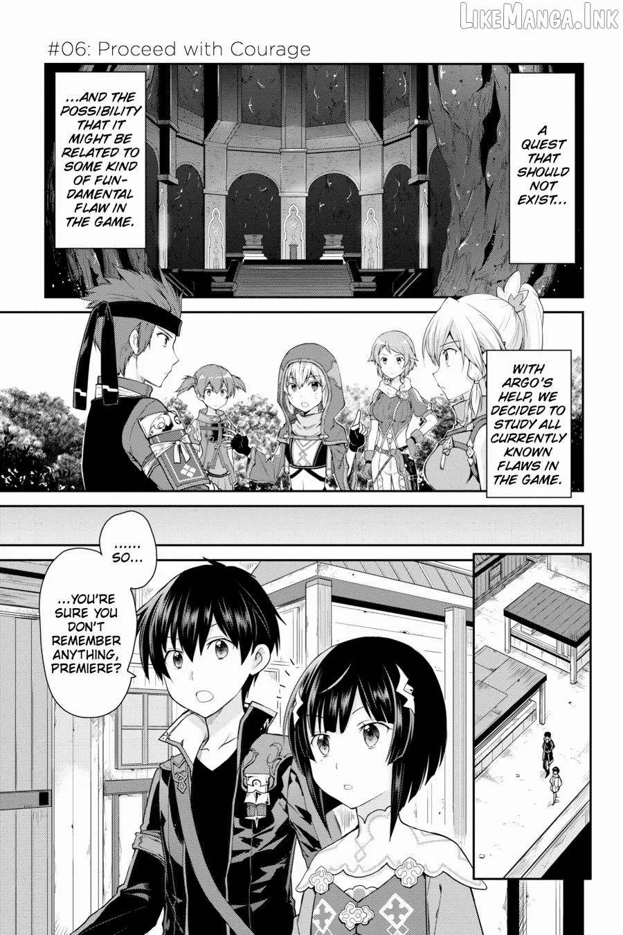 Sword Art Online: Hollow Realization Chapter 6 page 1 - 