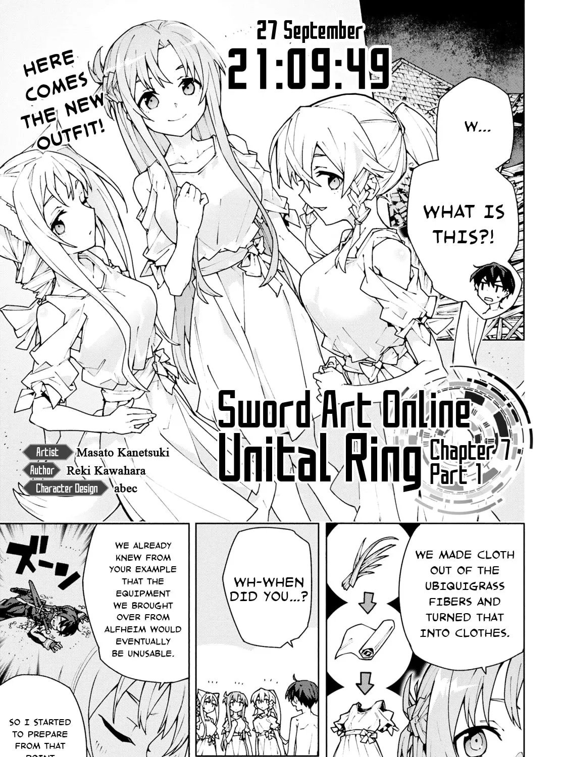 Sword Art Online Unital Ring Chapter 7 page 1 - 