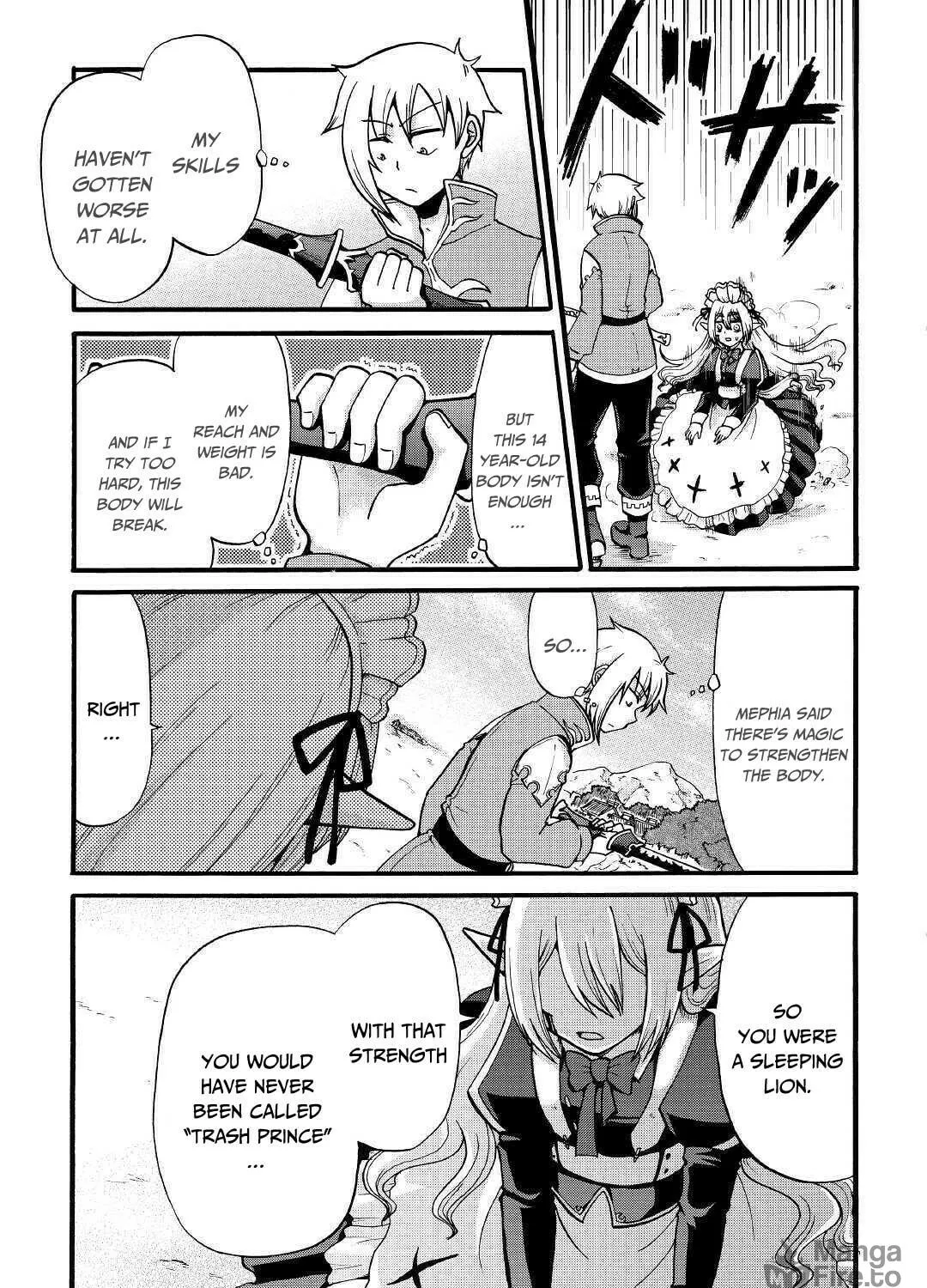 Sword Emperor previous life, Prince Trash this life. Chapter 4 page 28 - 