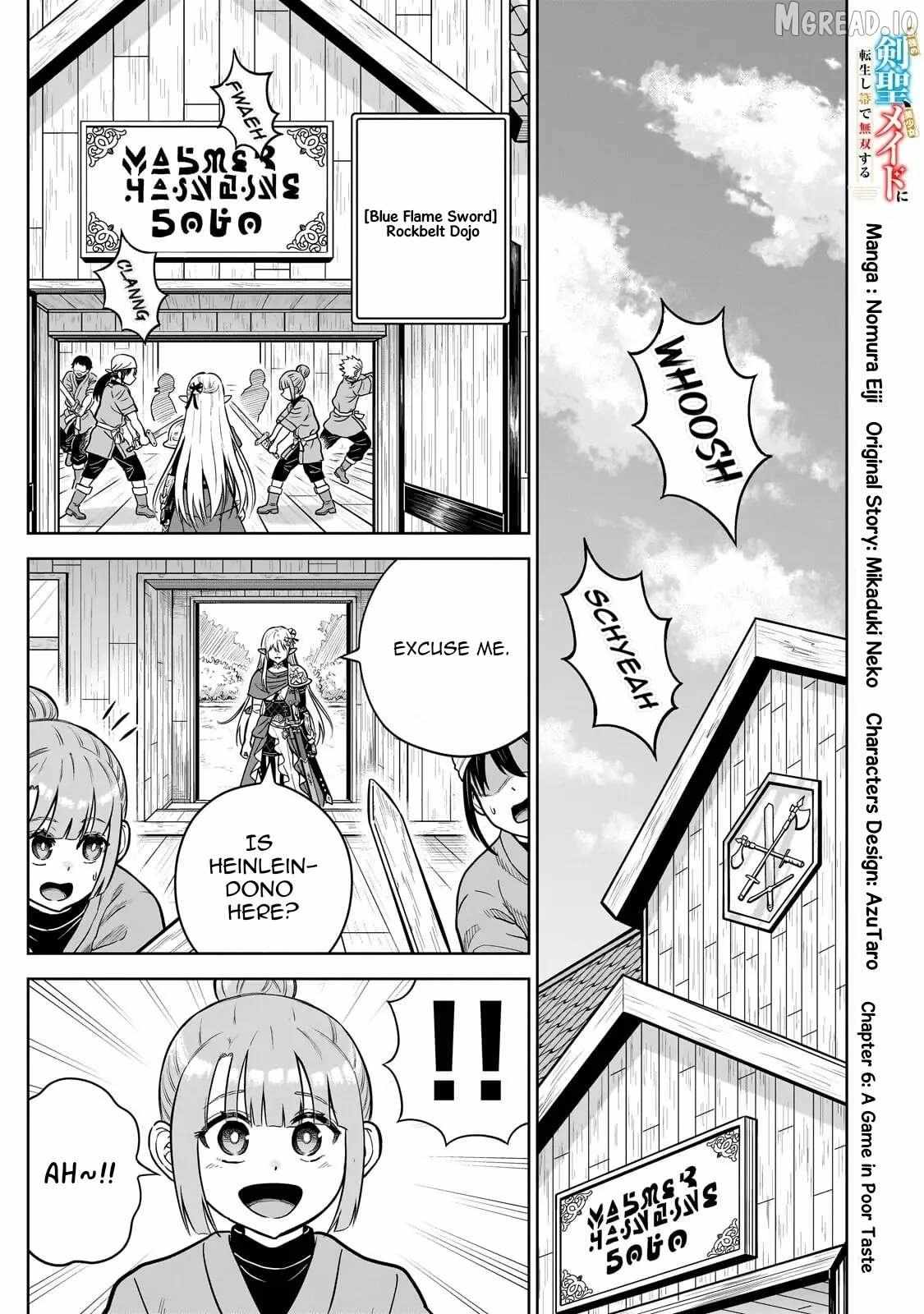 Sword Saint Reborn as a Maid, Ruling with a Broom. Chapter 6 page 1 - 