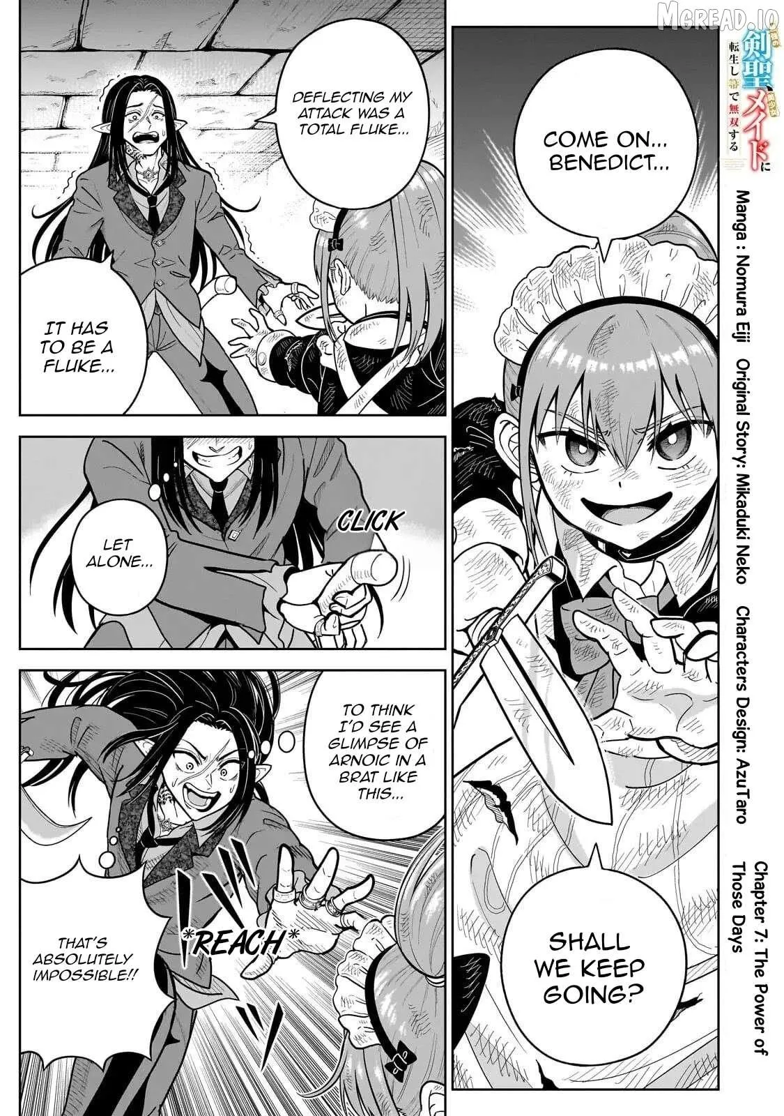 Sword Saint Reborn as a Maid, Ruling with a Broom. Chapter 7.1 page 1 - 