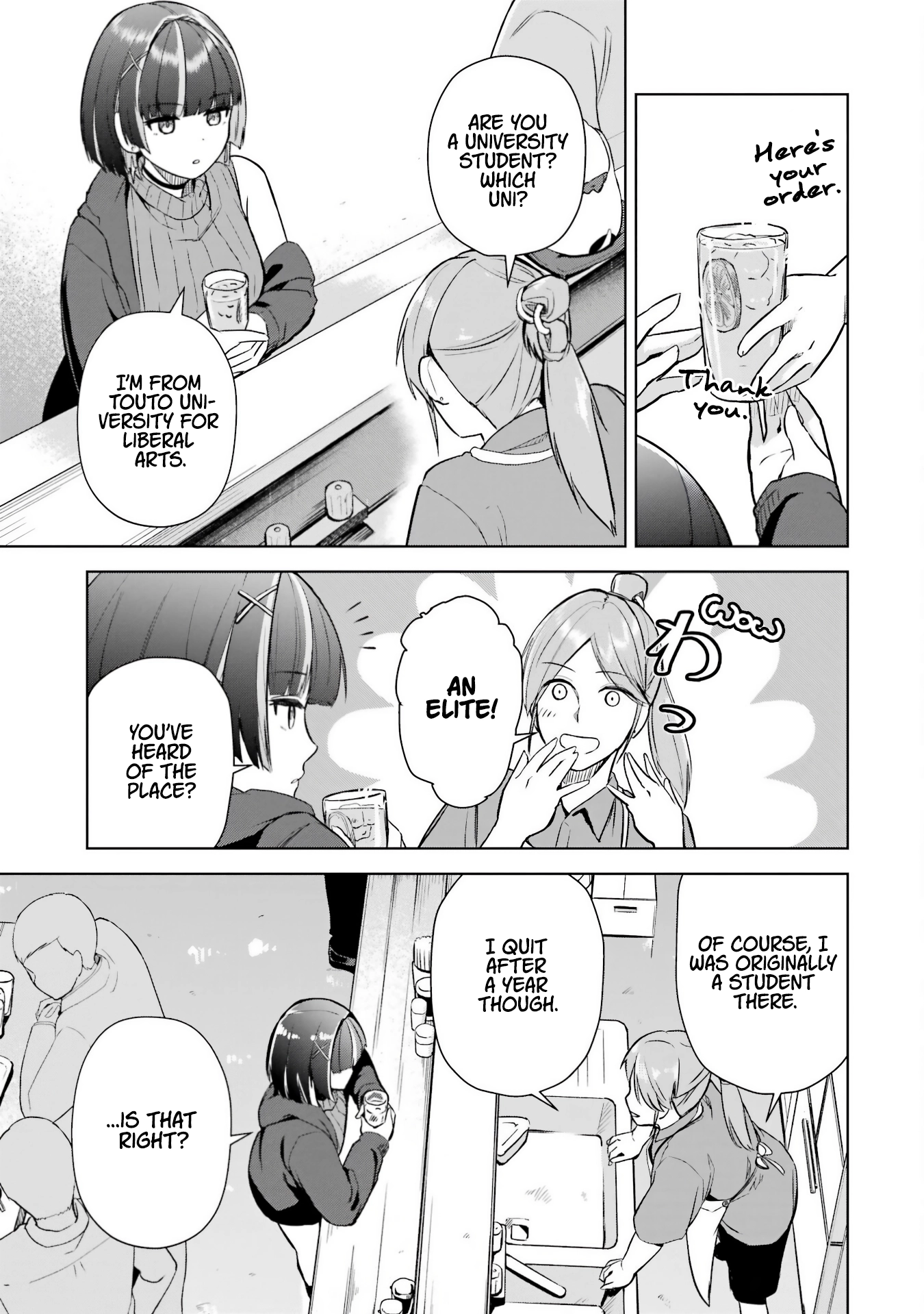 Tachi Nomi Izakaya De Kei Joshidaisei Ga Tonari Ni Kuru Hanashi Chapter 1 page 16 - 