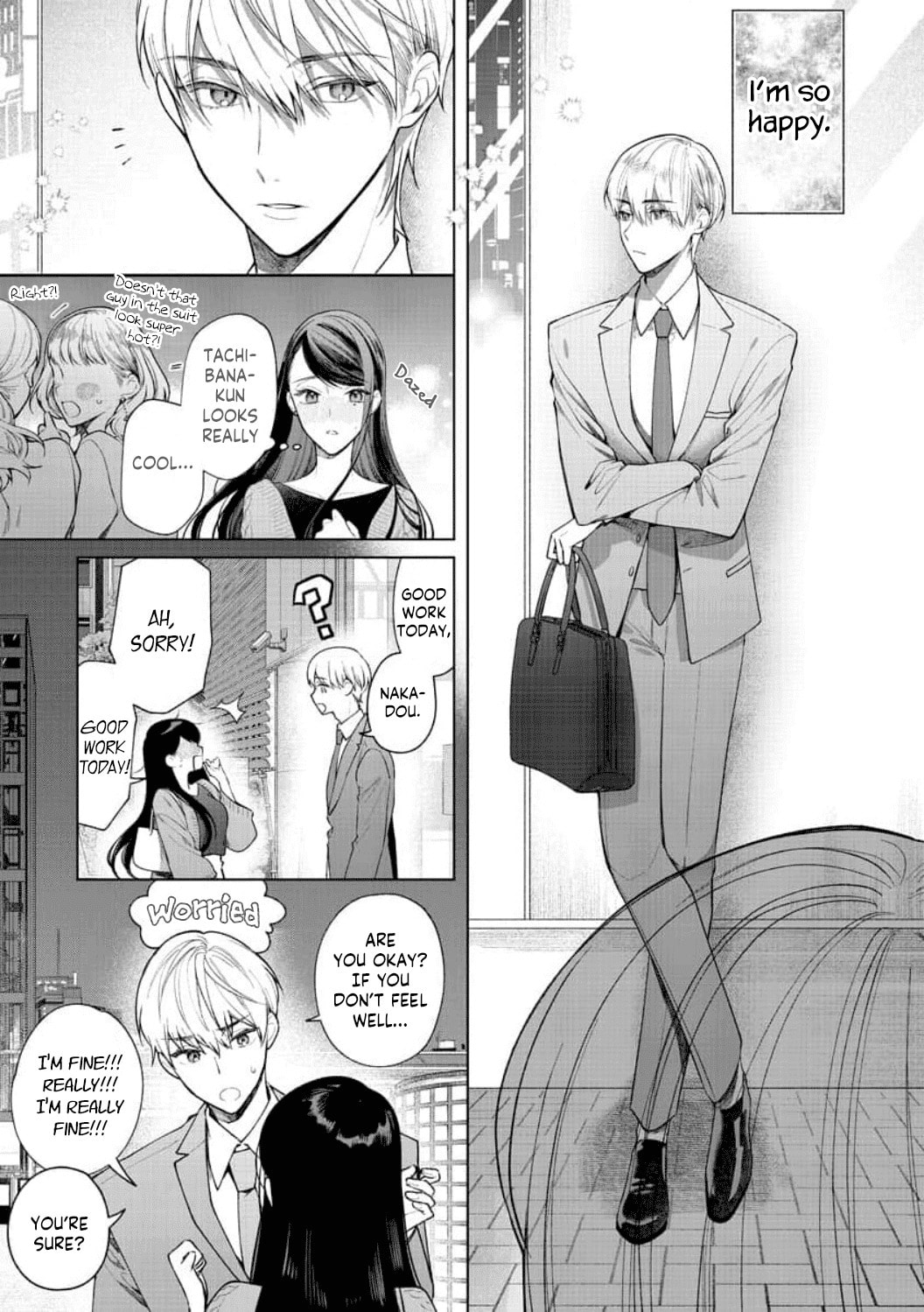 Tachibana-kun Daite Kudasai! Hajimete no Aite wa Douryou Ouji!? Chapter 6 page 12 - 