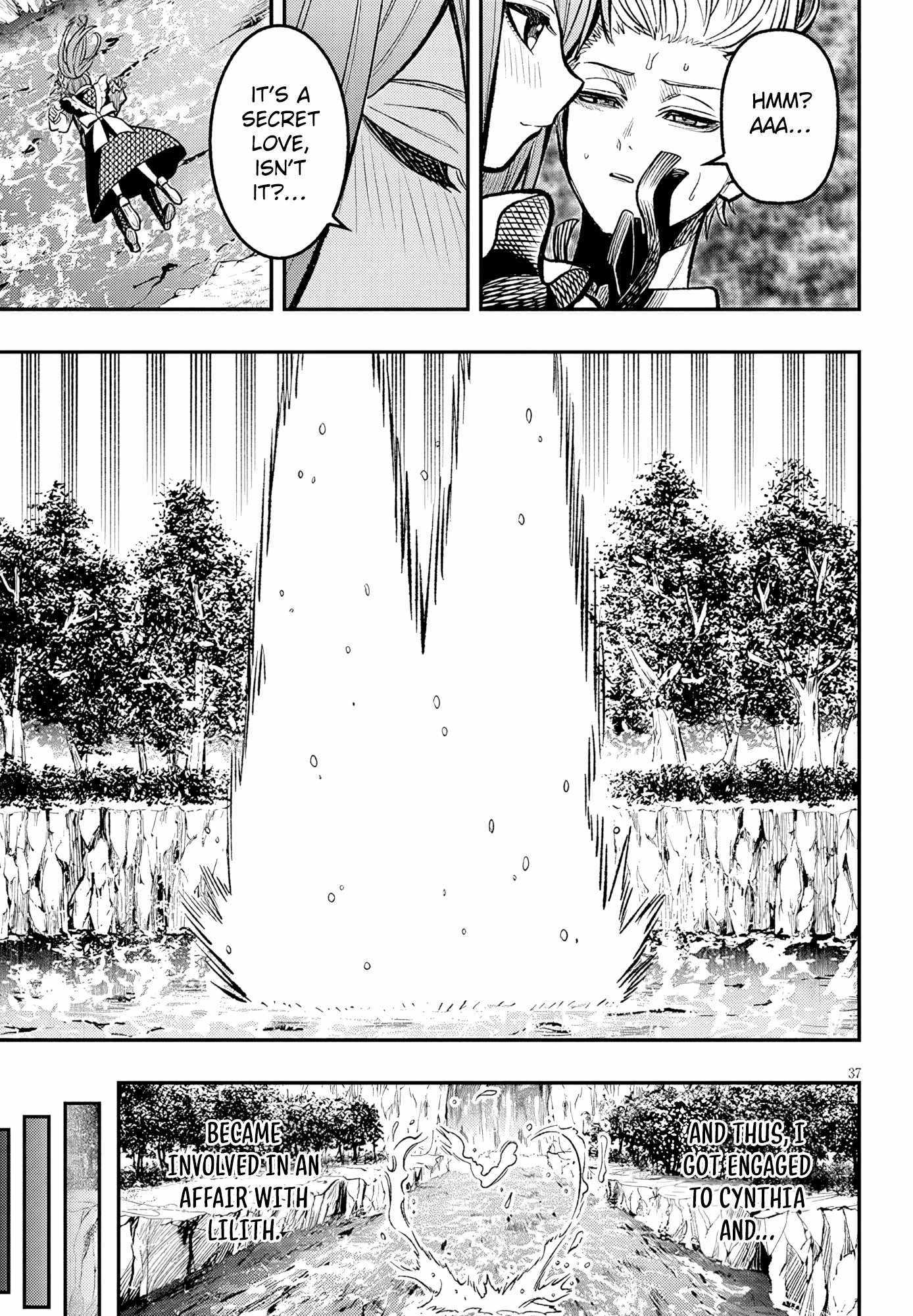 Taida na Akujoku Kizoku ni Tensei shita Ore, Scenario o Bukkowashitara Kikakugai no Maryoku de Saikyou ni Natta Chapter 4 page 38 - 