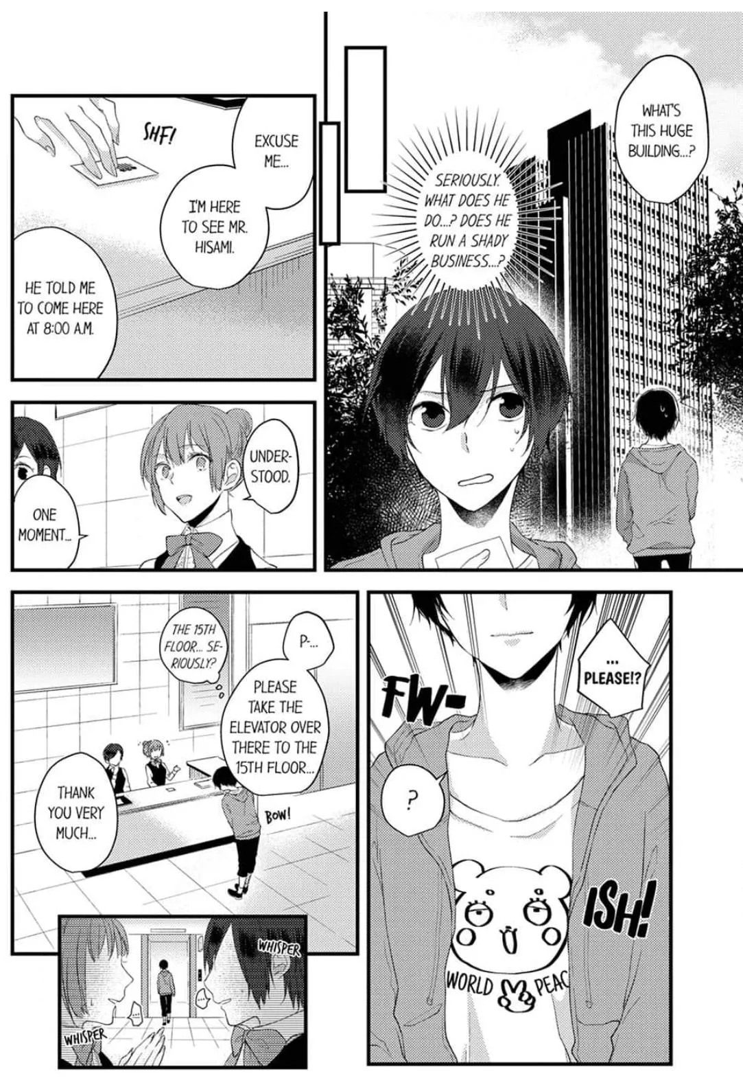 Take it All Off in Front of Me  On the Desk on the First Day on the Job/Official Chapter 1 page 15 - 
