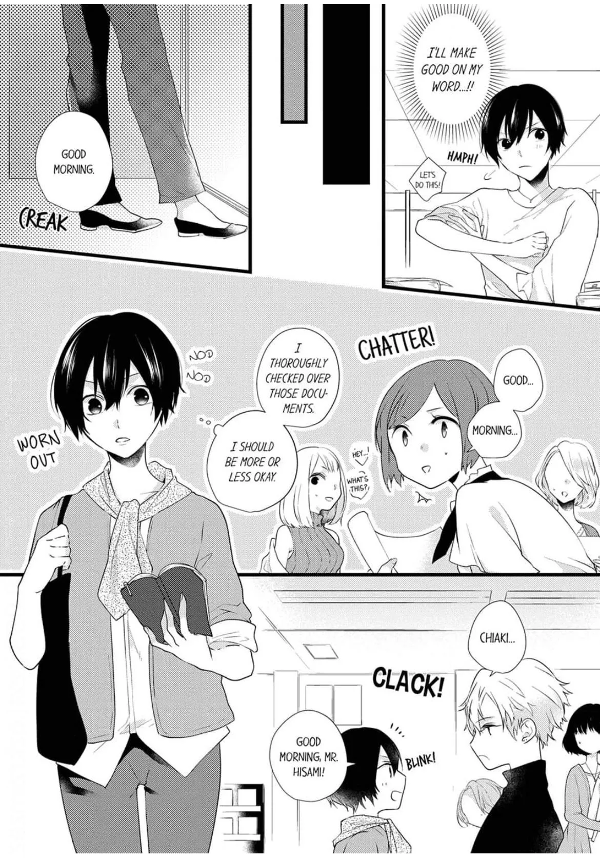 Take it All Off in Front of Me  On the Desk on the First Day on the Job/Official Chapter 2 page 9 - 