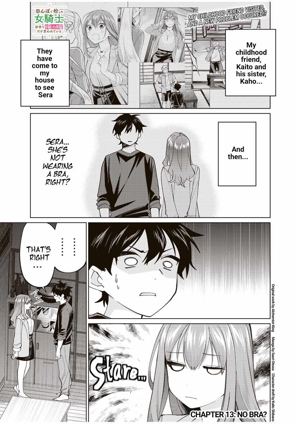 Tanbo de Hirotta Onna Kishi, Inaka de Ore no Yome da to Omowareteiru Chapter 13 page 1 - 
