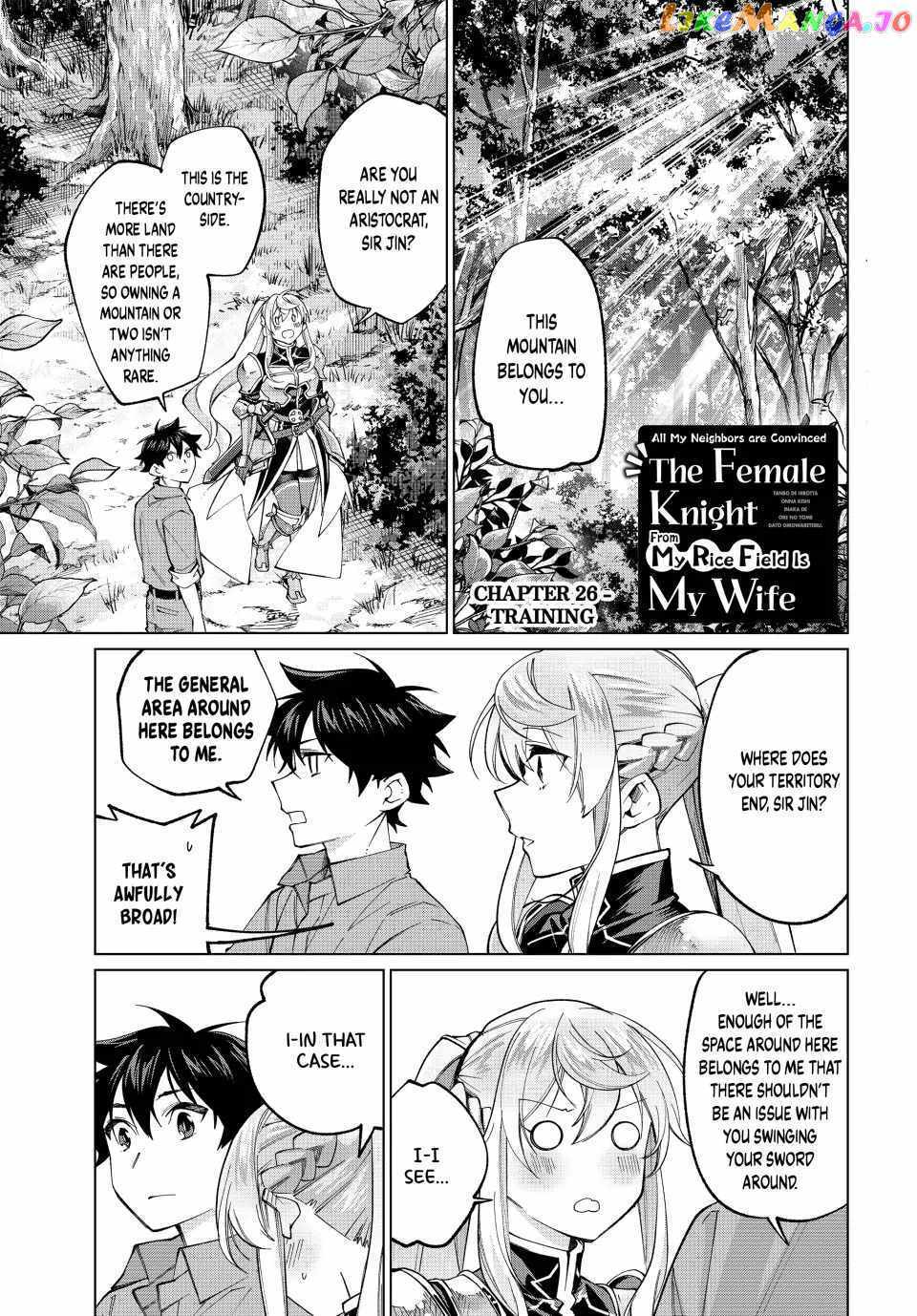 Tanbo de Hirotta Onna Kishi, Inaka de Ore no Yome da to Omowareteiru Chapter 26 page 3 - 