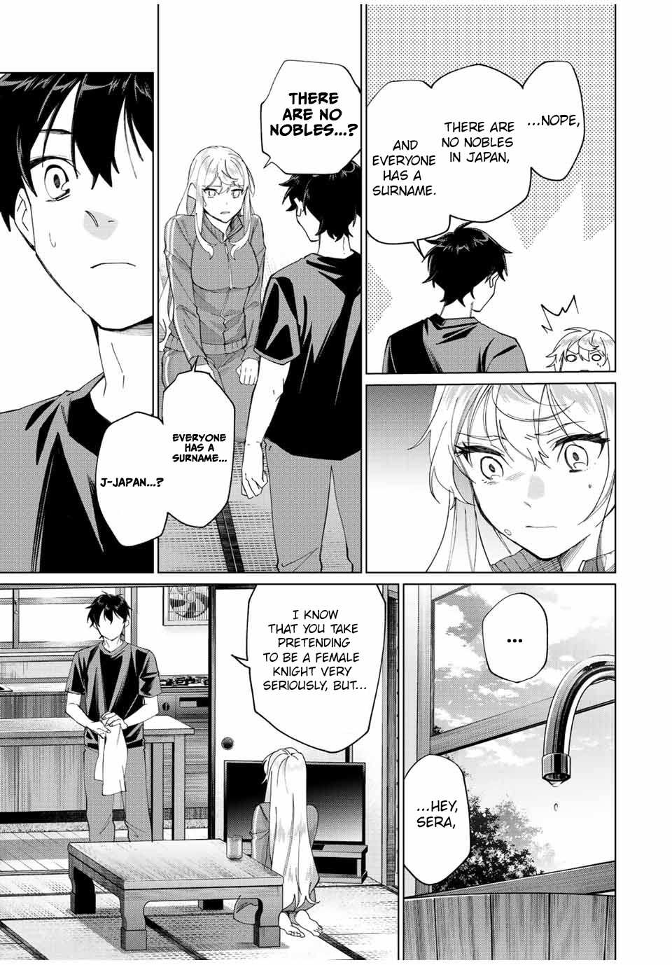 Tanbo de Hirotta Onna Kishi, Inaka de Ore no Yome da to Omowareteiru Chapter 3 page 13 - 