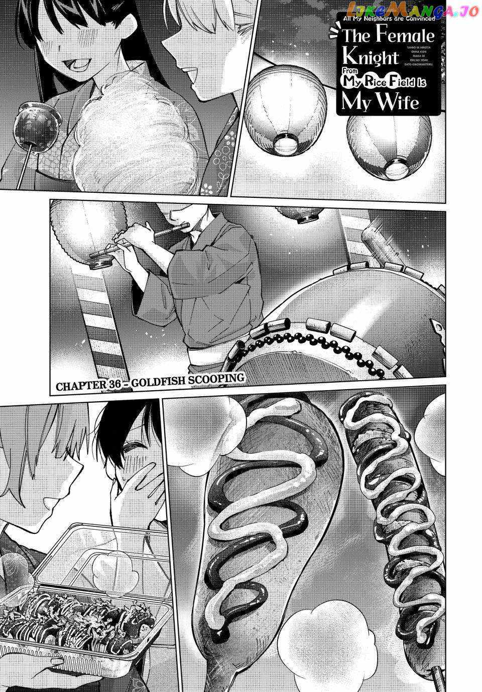 Tanbo de Hirotta Onna Kishi, Inaka de Ore no Yome da to Omowareteiru Chapter 36 page 1 - 