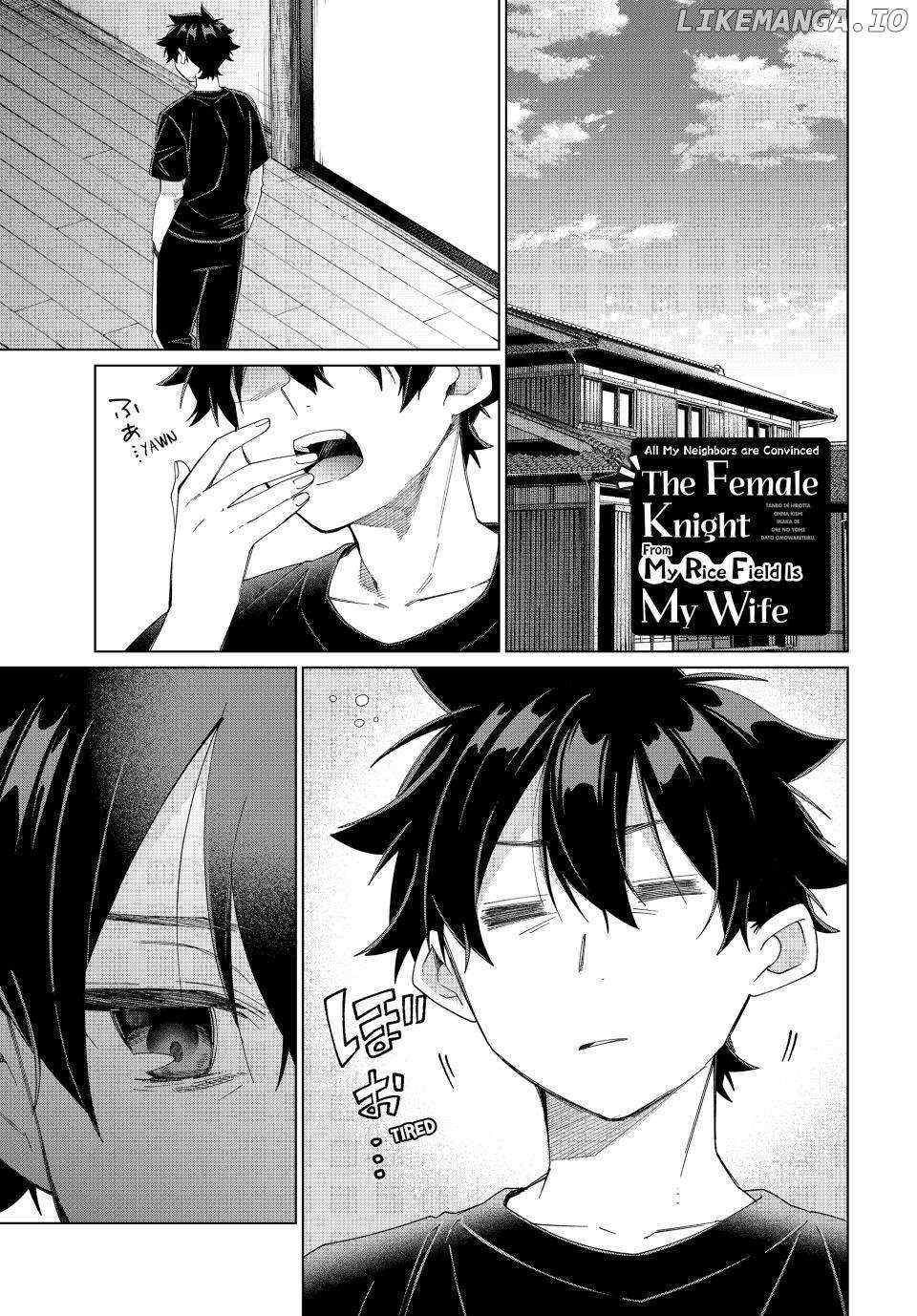 Tanbo de Hirotta Onna Kishi, Inaka de Ore no Yome da to Omowareteiru Chapter 43 page 1 - 