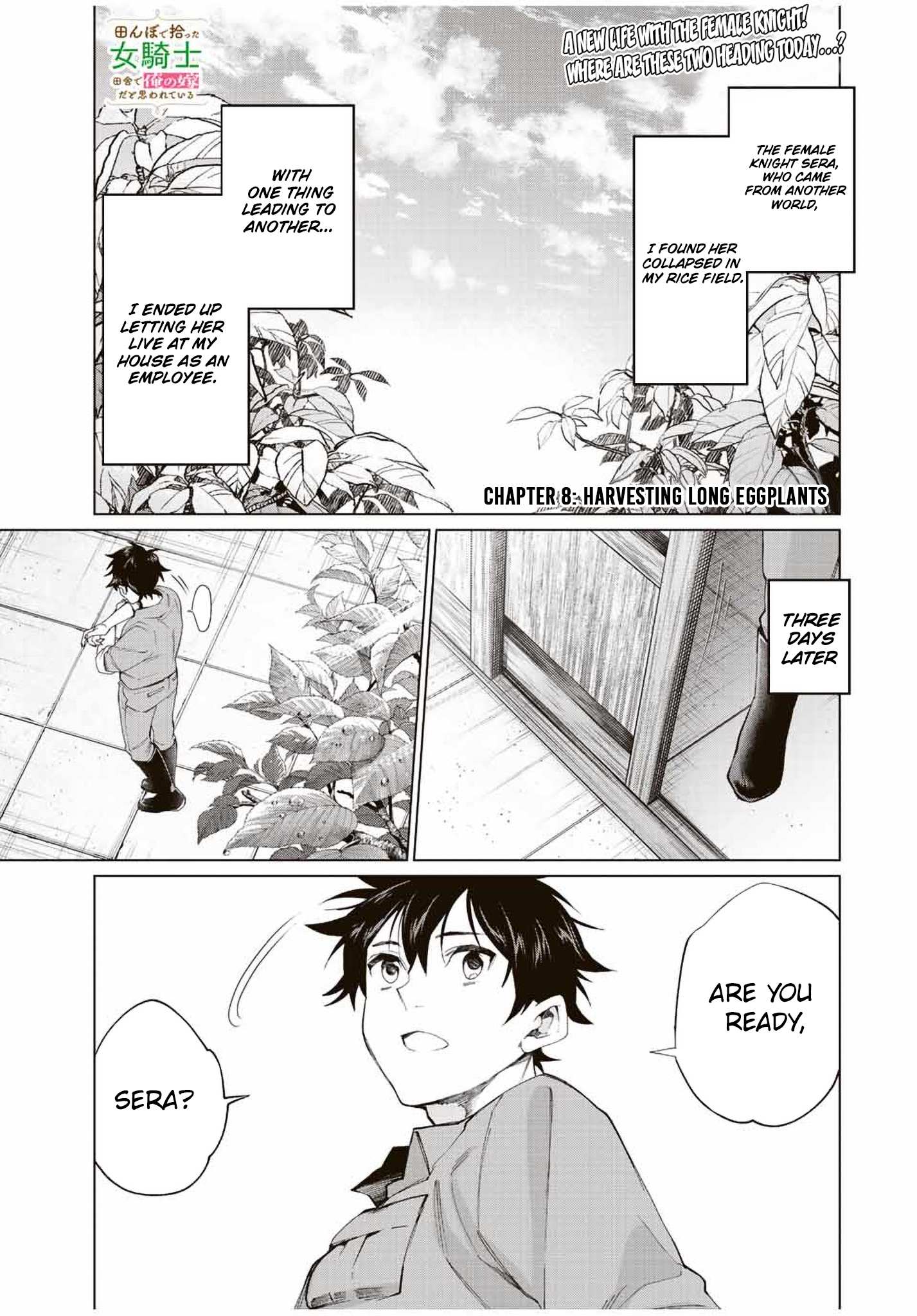 Tanbo de Hirotta Onna Kishi, Inaka de Ore no Yome da to Omowareteiru Chapter 8 page 1 - 
