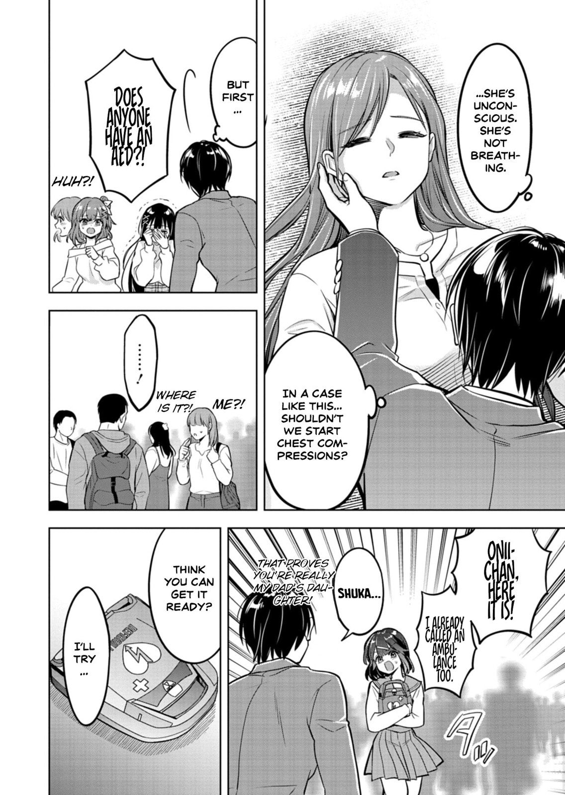 Taoreta Fujin wo Sukutta go Houbi wa, Musume no Bijin Futago to no Otsukiai Deshita. Chapter 1 page 14 - 