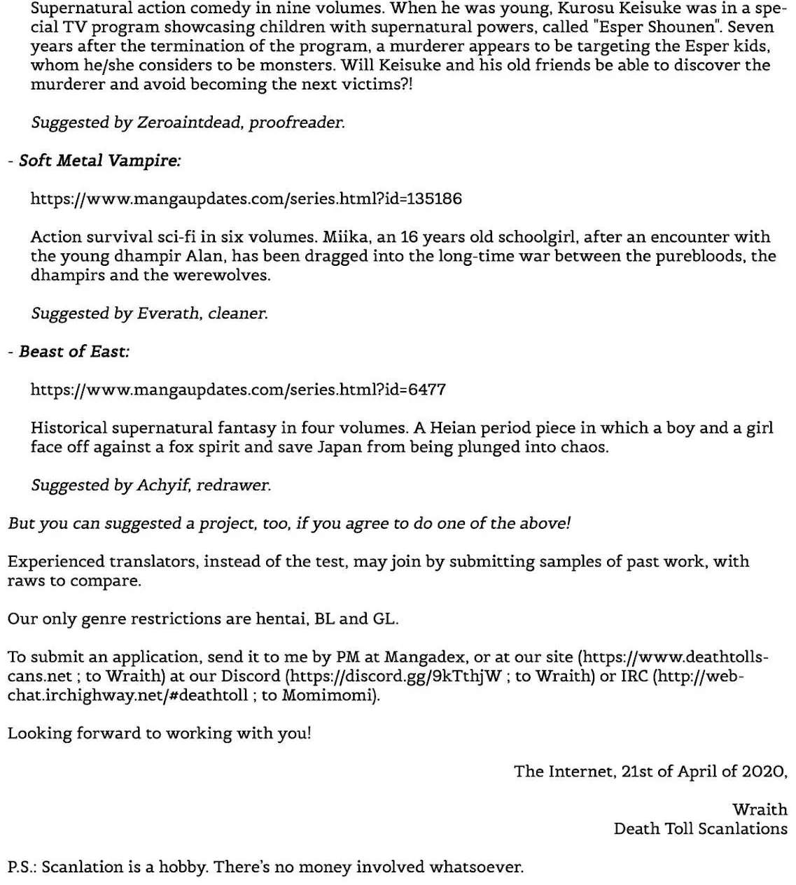 Task Force for Paranormal Disaster Management Chapter 0.1 page 104 - 