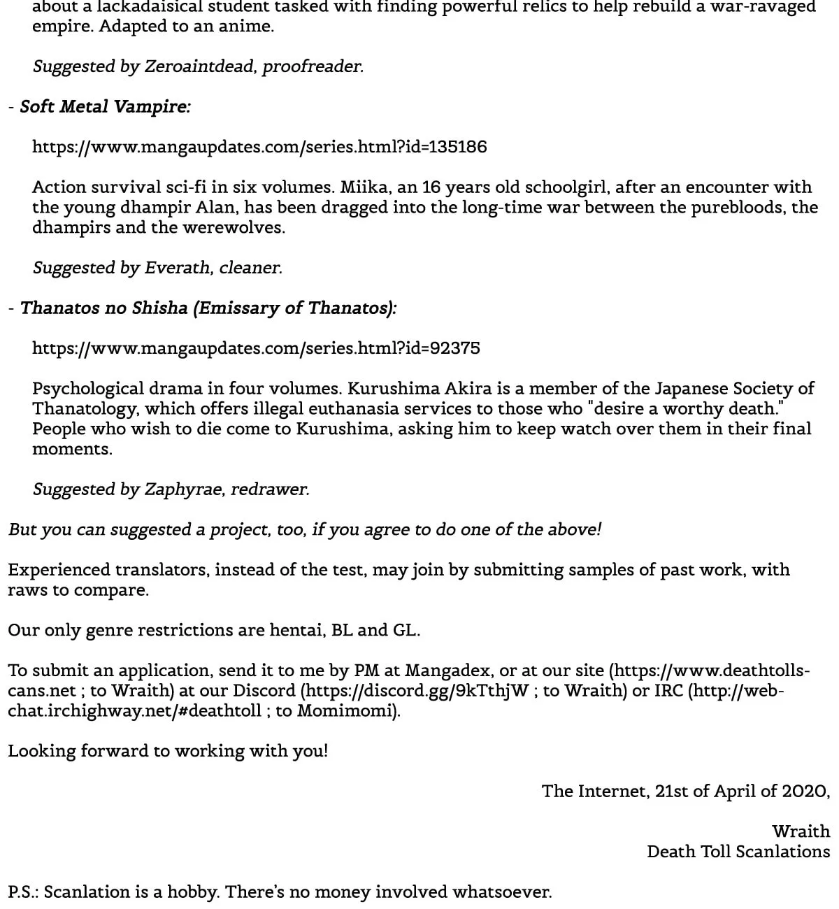 Task Force for Paranormal Disaster Management Chapter 1 page 4 - 