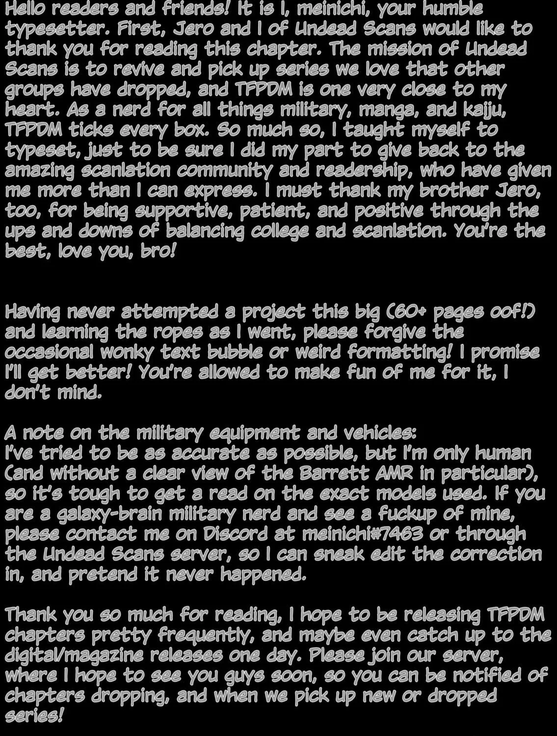 Task Force for Paranormal Disaster Management Chapter 22 page 124 - 