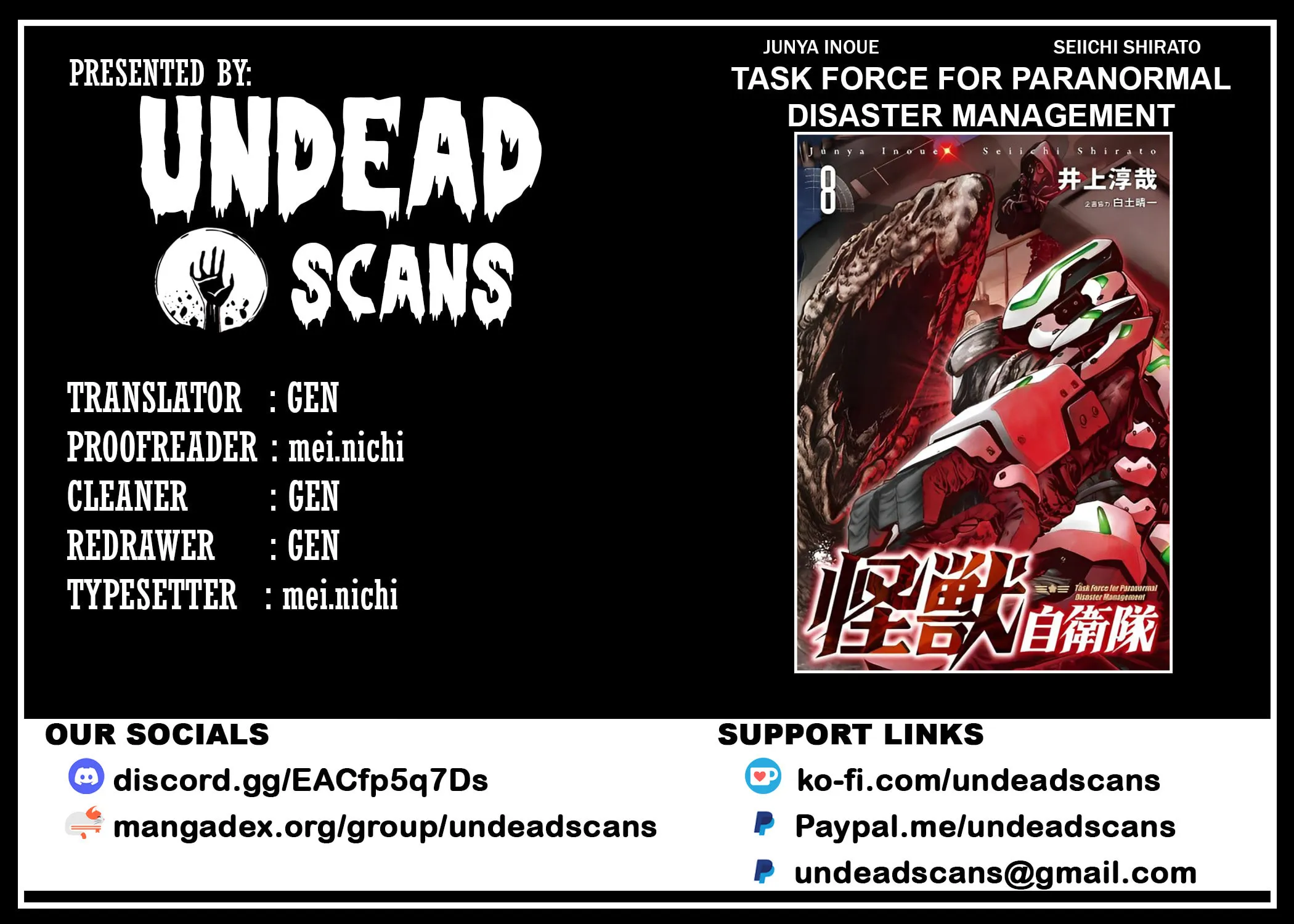 Task Force for Paranormal Disaster Management Chapter 23 page 1 - 