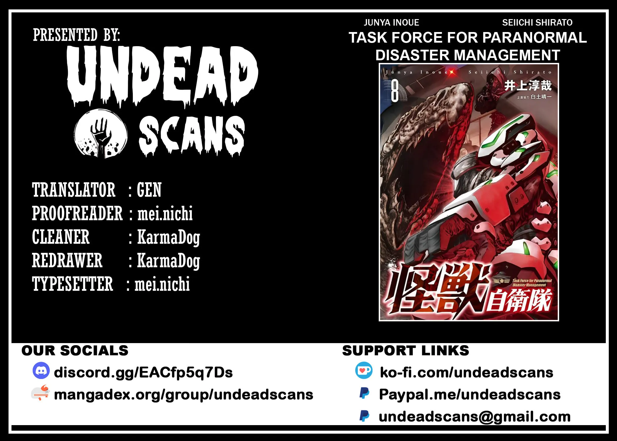 Task Force for Paranormal Disaster Management Chapter 24.2 page 1 - 