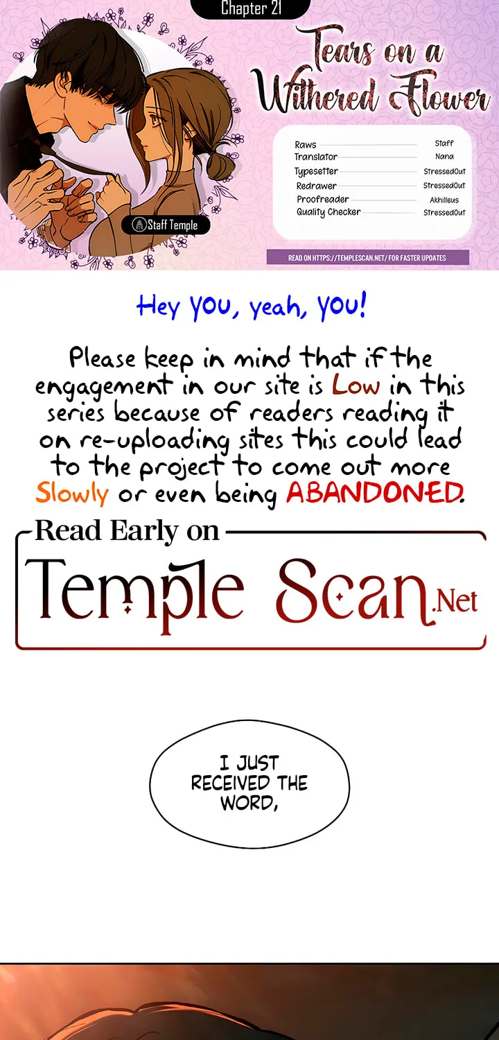 Tears on a Withered Flower Chapter 21 page 1 - 