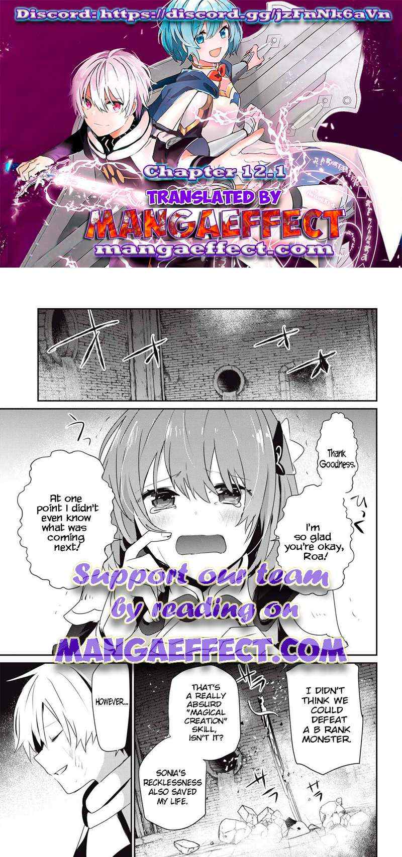 Teihen Boukensha Dakedo Mahou Wo Kiwamete Miru Koto Ni Shita: Munou Skill Kara Kami Skill Ni Shinka Shita "mahou Souzou" To "item Sakusei" De Musou Suru Chapter 12.1 page 1 - 