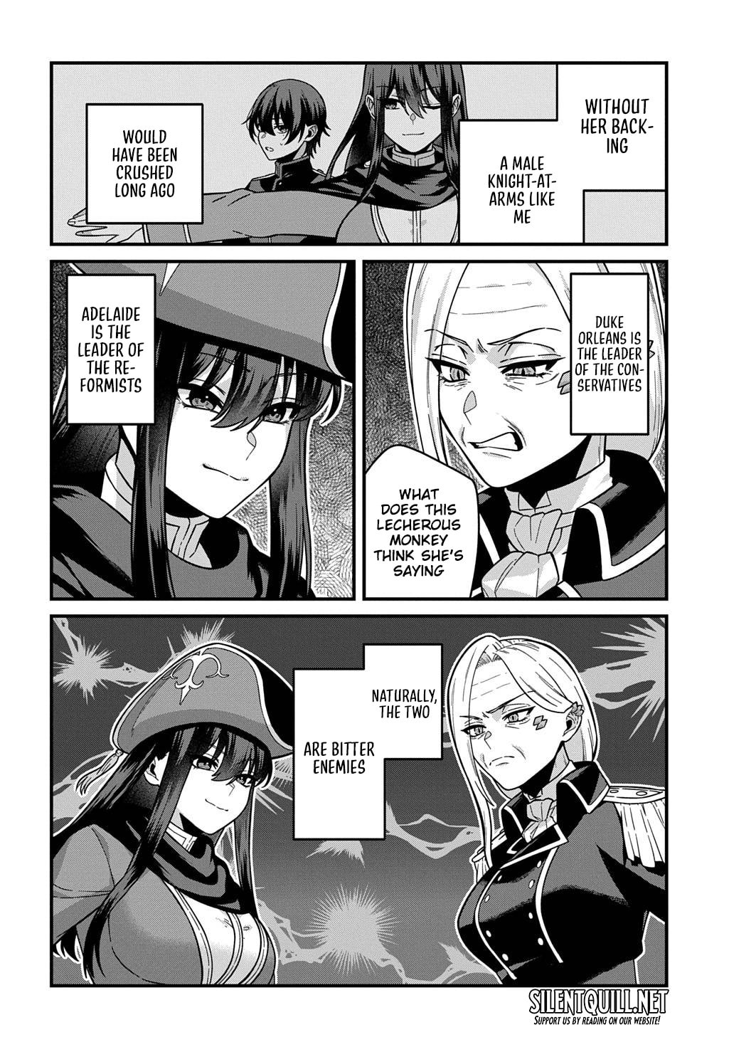 Teisou Gyakuten Sekai de Nariagari o Mezashite Otoko Kishi ni Natta Boku wa, Yarimoku Onna-tachi ni Karada o Neraware Makuru Chapter 1 page 45 - 