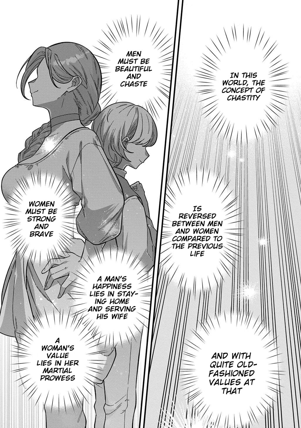 Teisou Gyakuten Sekai de Nariagari o Mezashite Otoko Kishi ni Natta Boku wa, Yarimoku Onna-tachi ni Karada o Neraware Makuru Chapter 1 page 6 - 