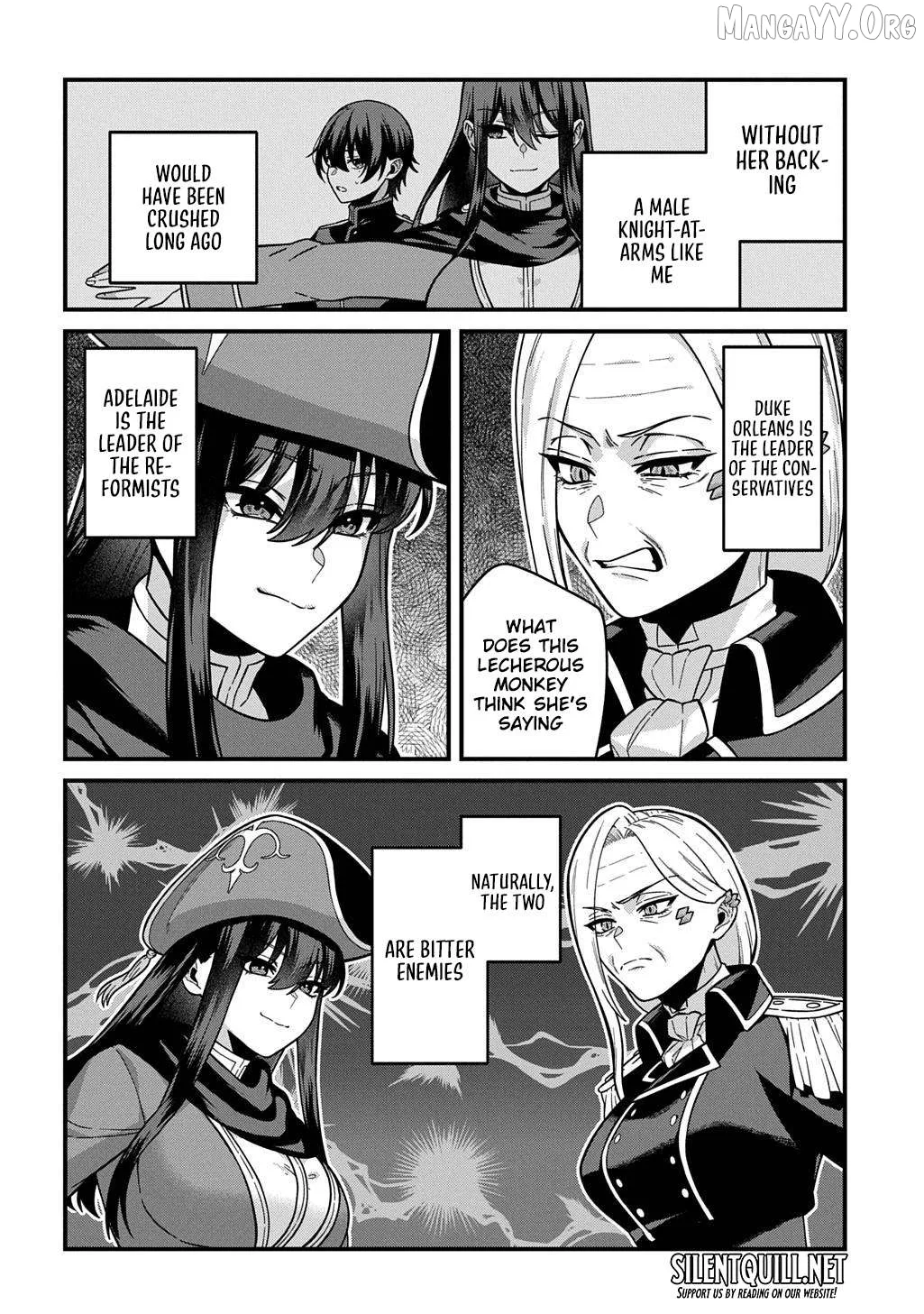Teisou Gyakuten Sekai de Nariagari wo Mezashite Otoko Kishi ni Natta Boku wa, Yarimoku Onna-tachi ni Karada wo Neraware Makuru Chapter 1 page 45 - 