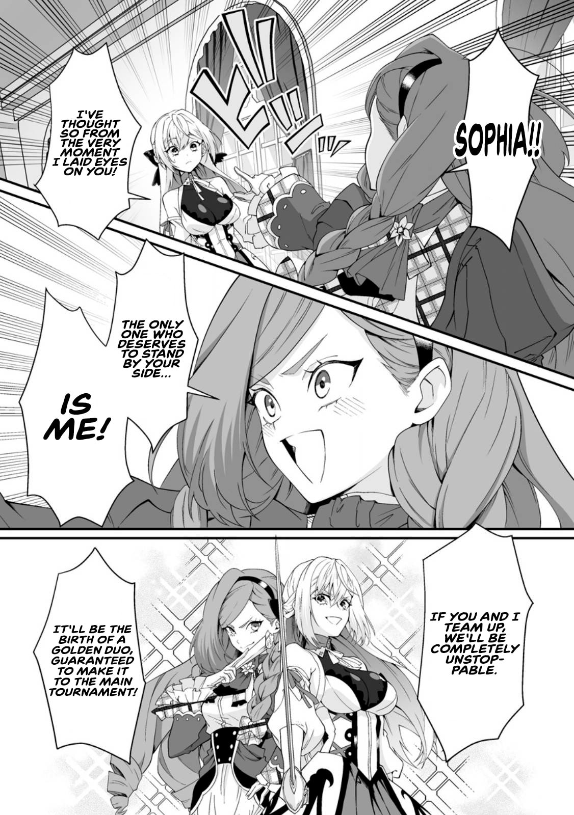 Teisou Gyakuten Sekai De Yuiitsu No Otoko Kishi No Ore, Onna Kishi Gakuen Ni Nyuugaku Shitara Nazeka Eiyou Atsukai Sareta ~Zetsurin Skill De Harem Musou~ Chapter 11.1 page 9 - 