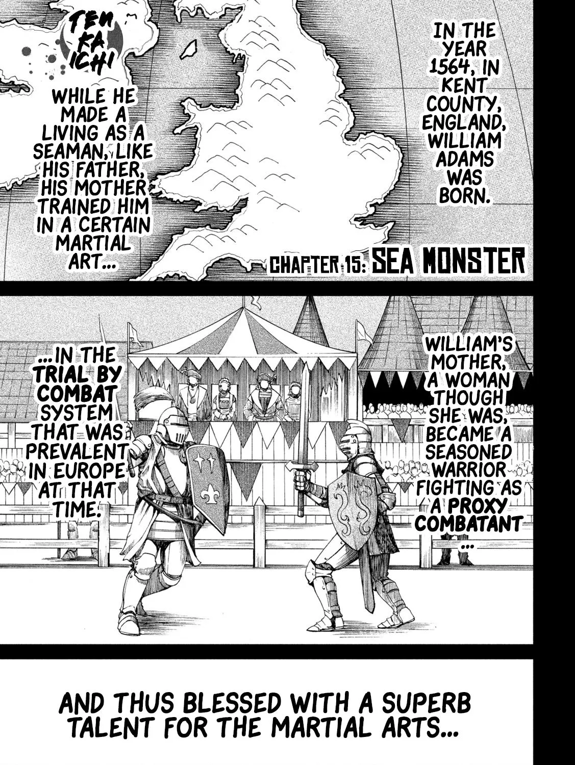 Tenkaichi - Nihon Saikyou Mononofu Ketteisen Chapter 15 page 1 - 