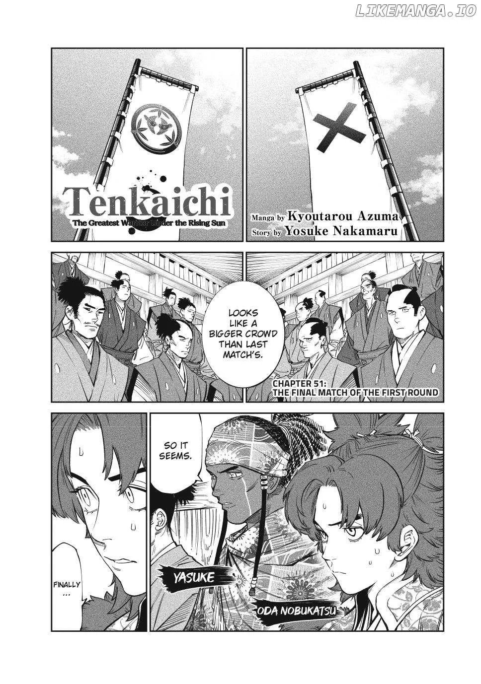 Tenkaichi - Nihon Saikyou Mononofu Ketteisen Chapter 51 page 1 - 