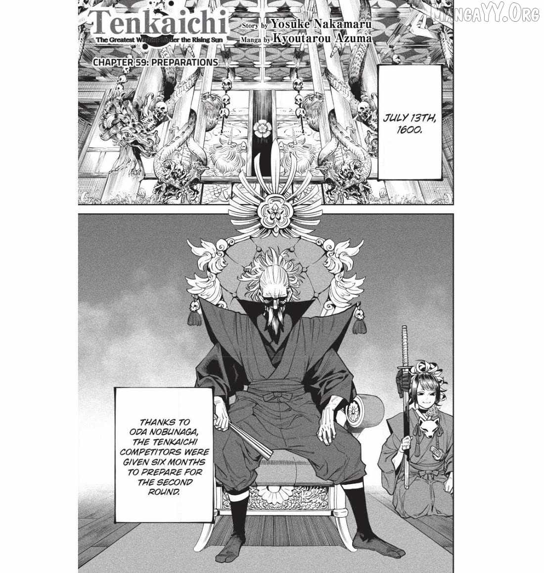 Tenkaichi - Nihon Saikyou Mononofu Ketteisen Chapter 59 page 1 - 