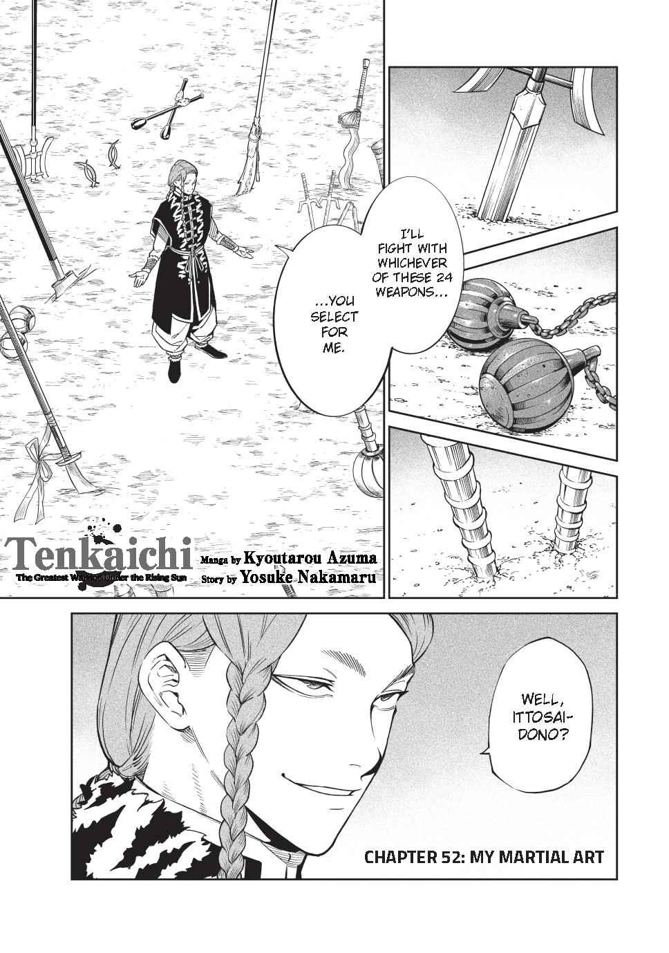 Tenkaichi - The Greatest Warrior Under the Rising Sun Chapter 52 page 1 - 