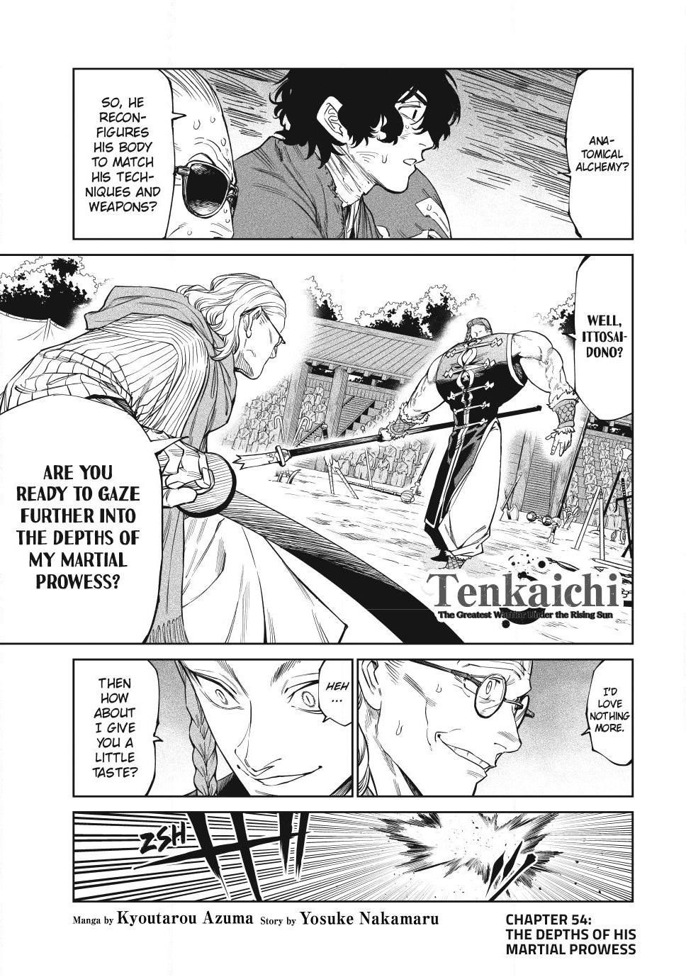 Tenkaichi - The Greatest Warrior Under the Rising Sun Chapter 54 page 1 - 