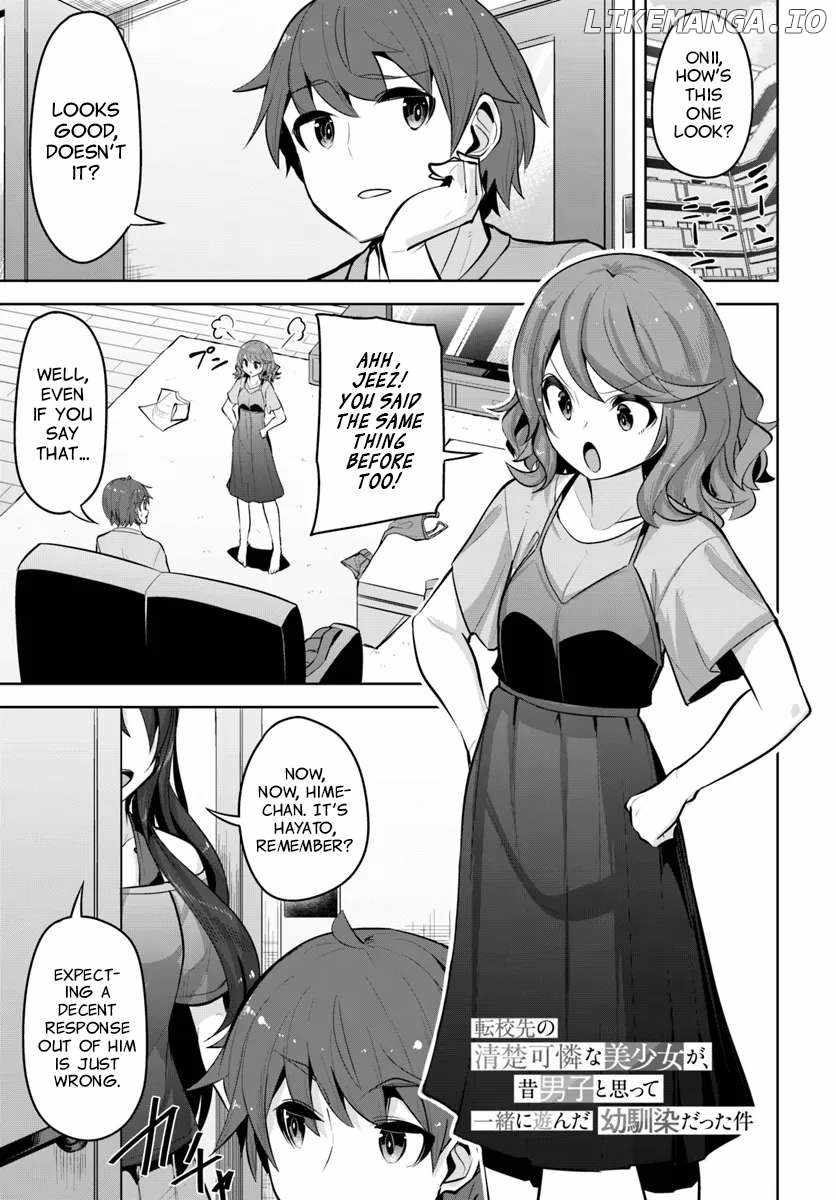 Tenkosaki: The Neat and Pretty Girl at My New School Is a Childhood Friend of Mine Who I Thought Was a Bo Chapter 27 page 1 - 