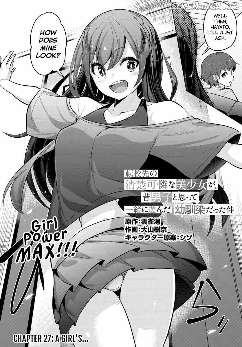 Tenkosaki: The Neat and Pretty Girl at My New School Is a Childhood Friend of Mine Who I Thought Was a Bo Chapter 27 page 2 - 