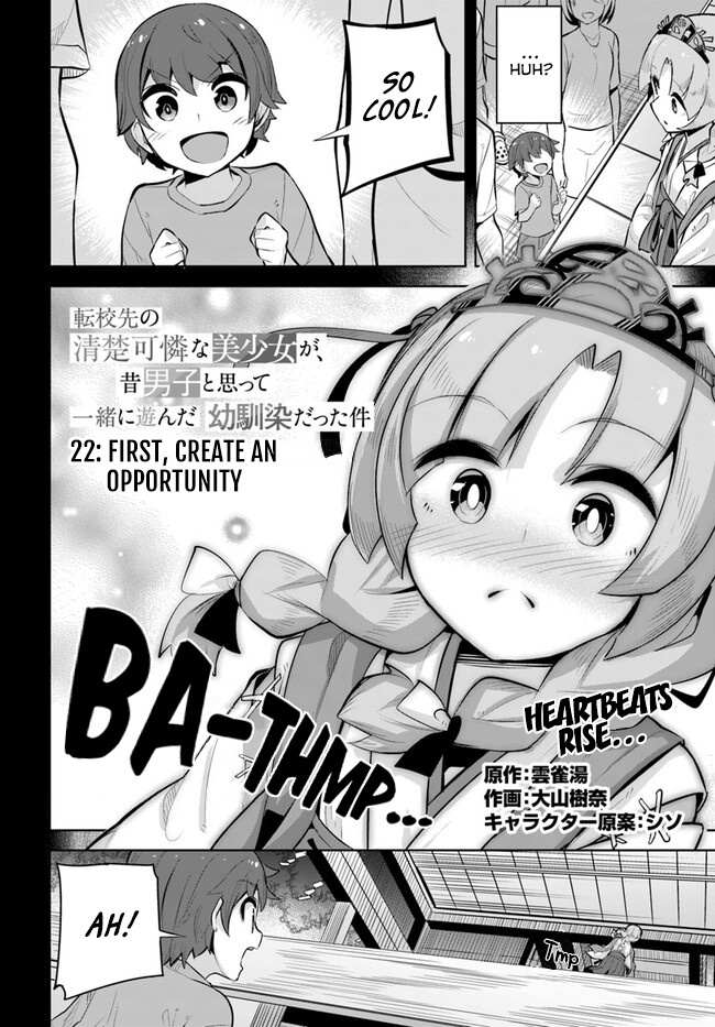 Tenkosaki: The Neat And Pretty Girl At My New School Is A Childhood Friend Of Mine Who I Thought Was A Boy Chapter 22 page 2 - 