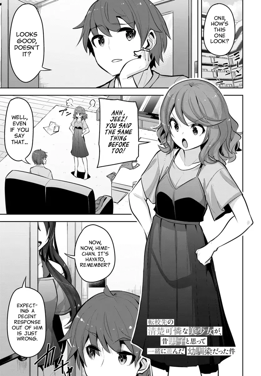 Tenkosaki: The Neat And Pretty Girl At My New School Is A Childhood Friend Of Mine Who I Thought Was A Boy Chapter 27 page 1 - 