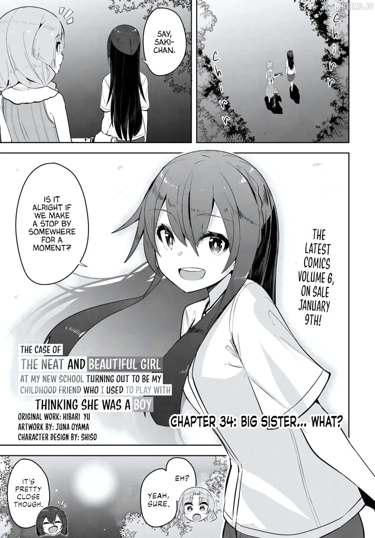 Tenkosaki: The Neat And Pretty Girl At My New School Is A Childhood Friend Of Mine Who I Thought Was A Boy Chapter 34 page 1 - 