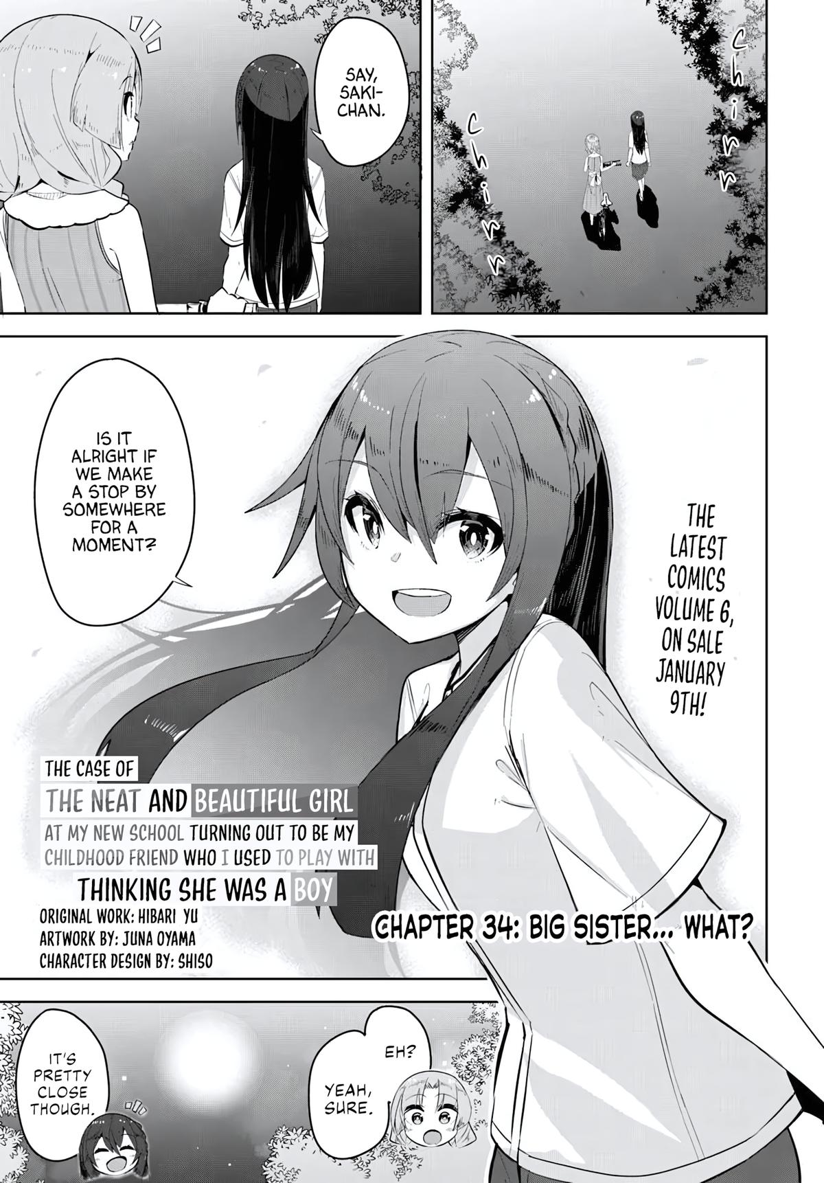 Tenkosaki: The Neat and Pretty Girl at My New School Chapter 34 page 1 - 