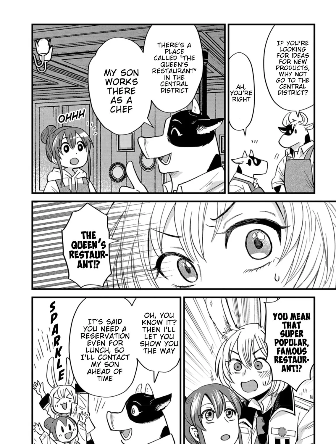 Tenkuu no Isekai Bistro-Ten - Kanban Musume Sorano ga Oishii Shiawase Todokemasu Chapter 5 page 55 - 