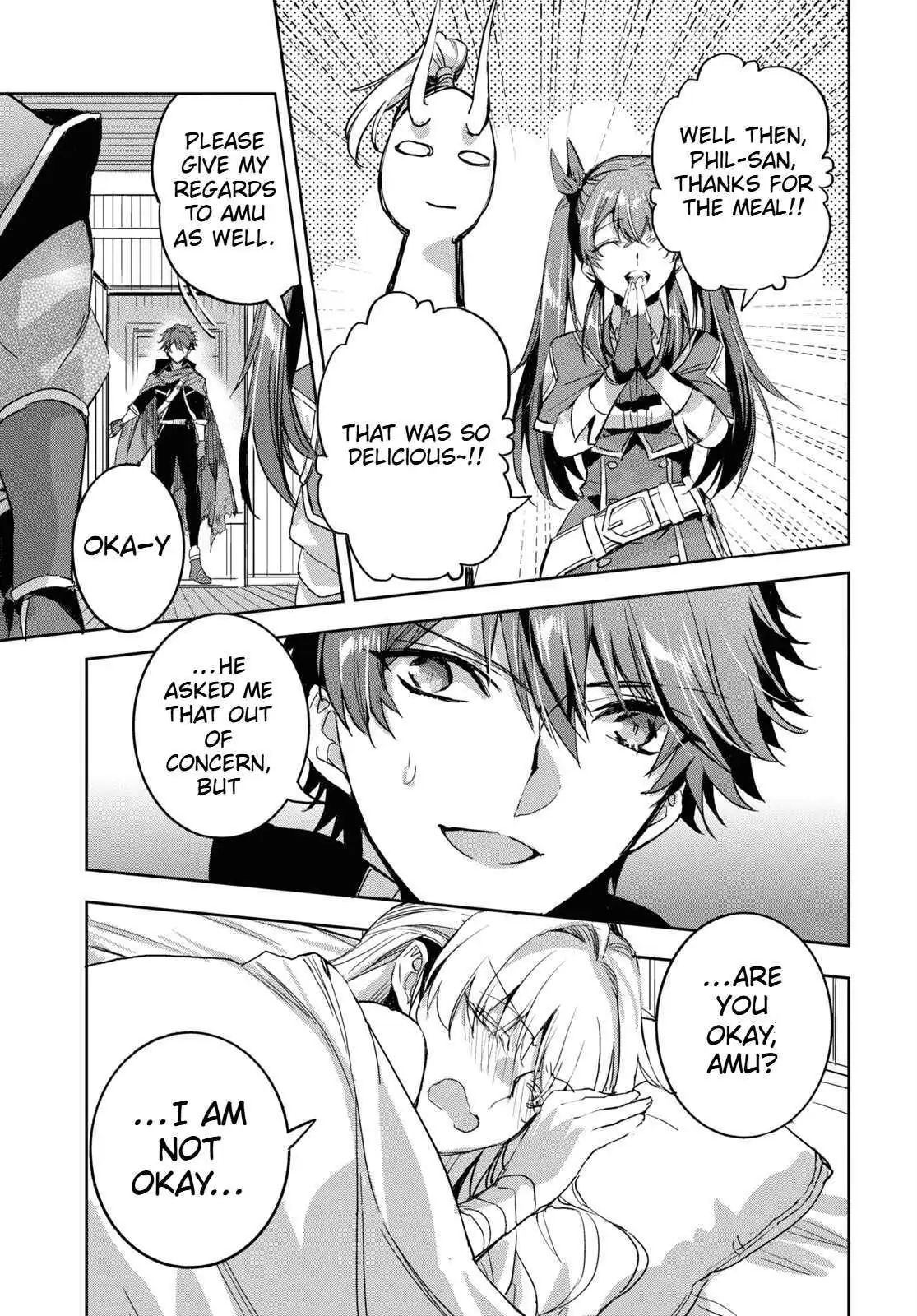 Tensai Saijaku Mamonotsukai ha Kikan Shitai ~Saikyou no Juusha to Hikihanasarete Mishiranu Chi ni Tobasaremashita.~ Chapter 10 page 28 - 