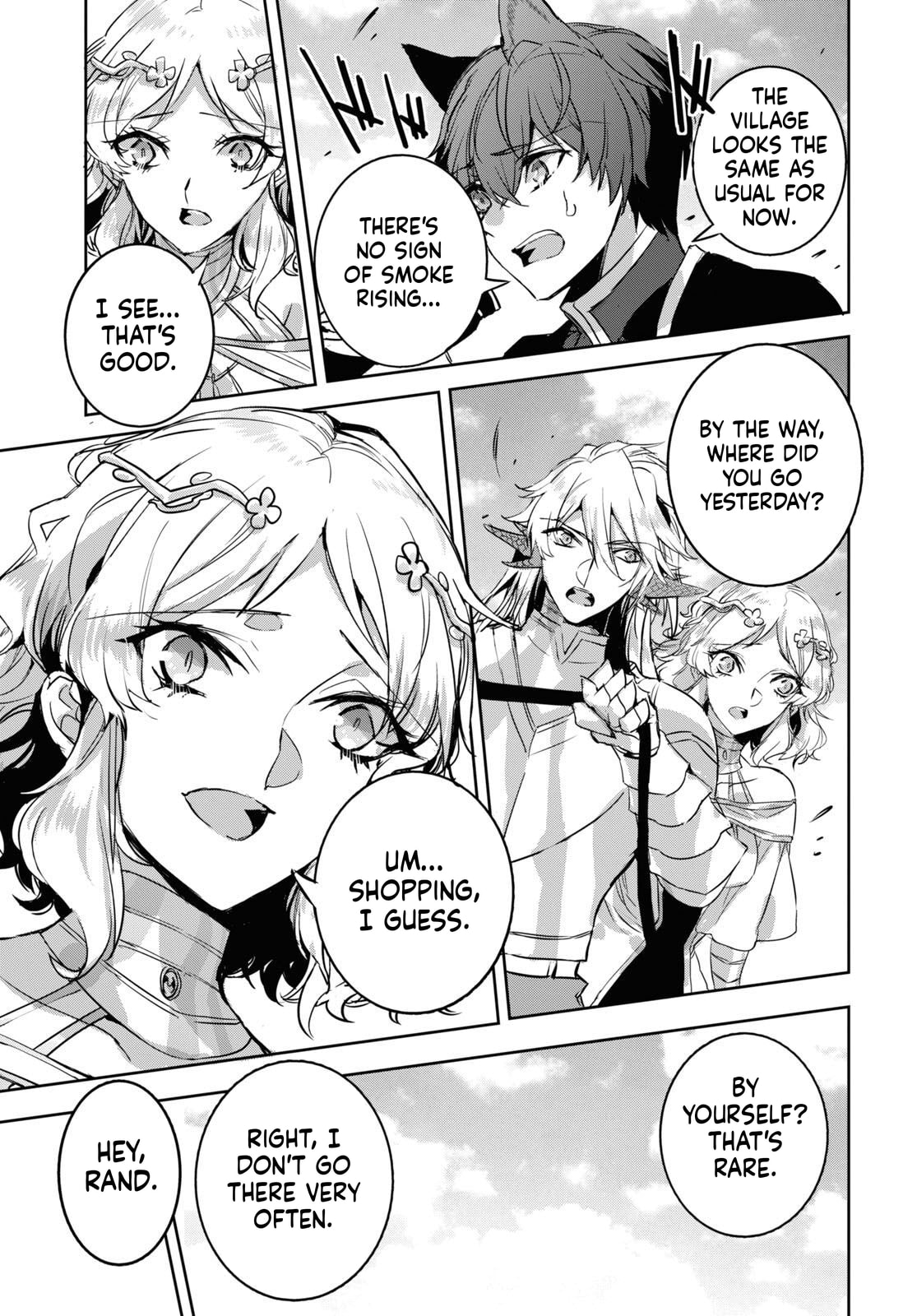Tensai Saijaku Mamonotsukai ha Kikan Shitai ~Saikyou no Juusha to Hikihanasarete Mishiranu Chi ni Tobasaremashita.~ Chapter 14 page 13 - 