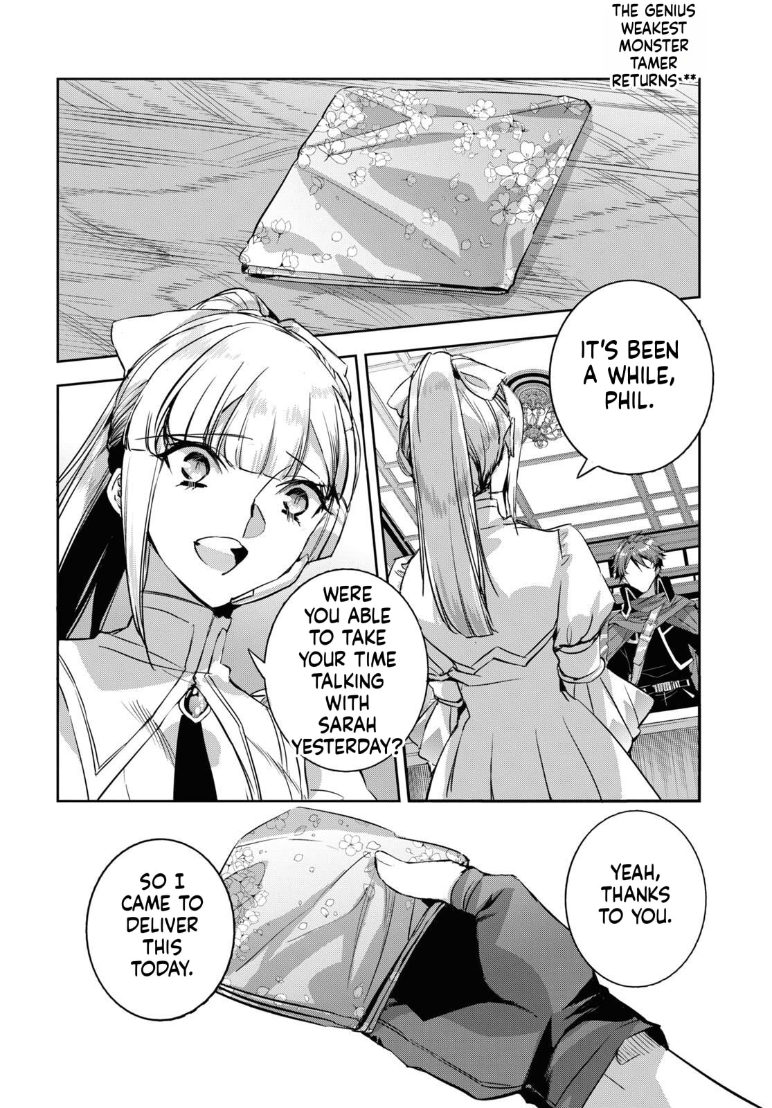 Tensai Saijaku Mamonotsukai ha Kikan Shitai ~Saikyou no Juusha to Hikihanasarete Mishiranu Chi ni Tobasaremashita.~ Chapter 14 page 8 - 