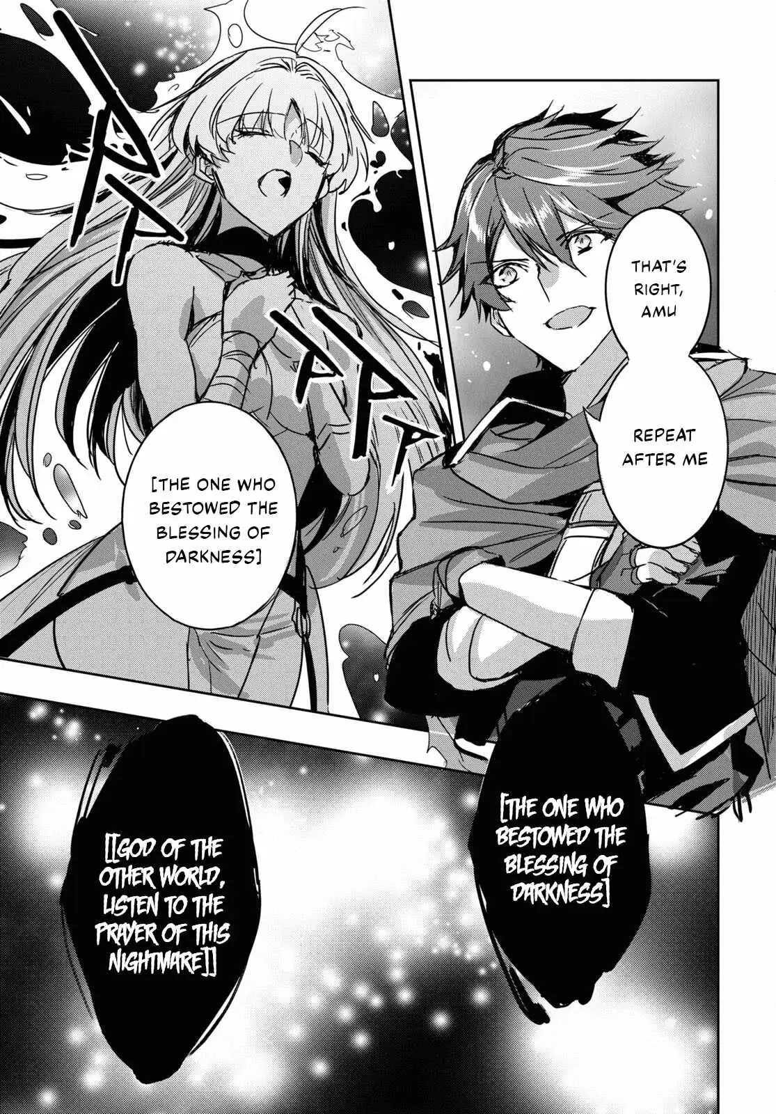 Tensai Saijaku Mamonotsukai ha Kikan Shitai ~Saikyou no Juusha to Hikihanasarete Mishiranu Chi ni Tobasaremashita.~ Chapter 4 page 36 - 