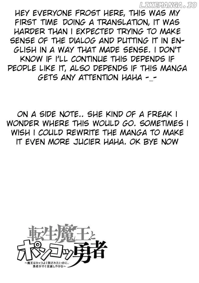 Tensei Maou to Ponkotsu Yuusha: Maou wa Kakko Yoku Taosaretai no ni, Yuusha ga Sugu Zenmetsu Shiyagaru Chapter 1 page 35 - 